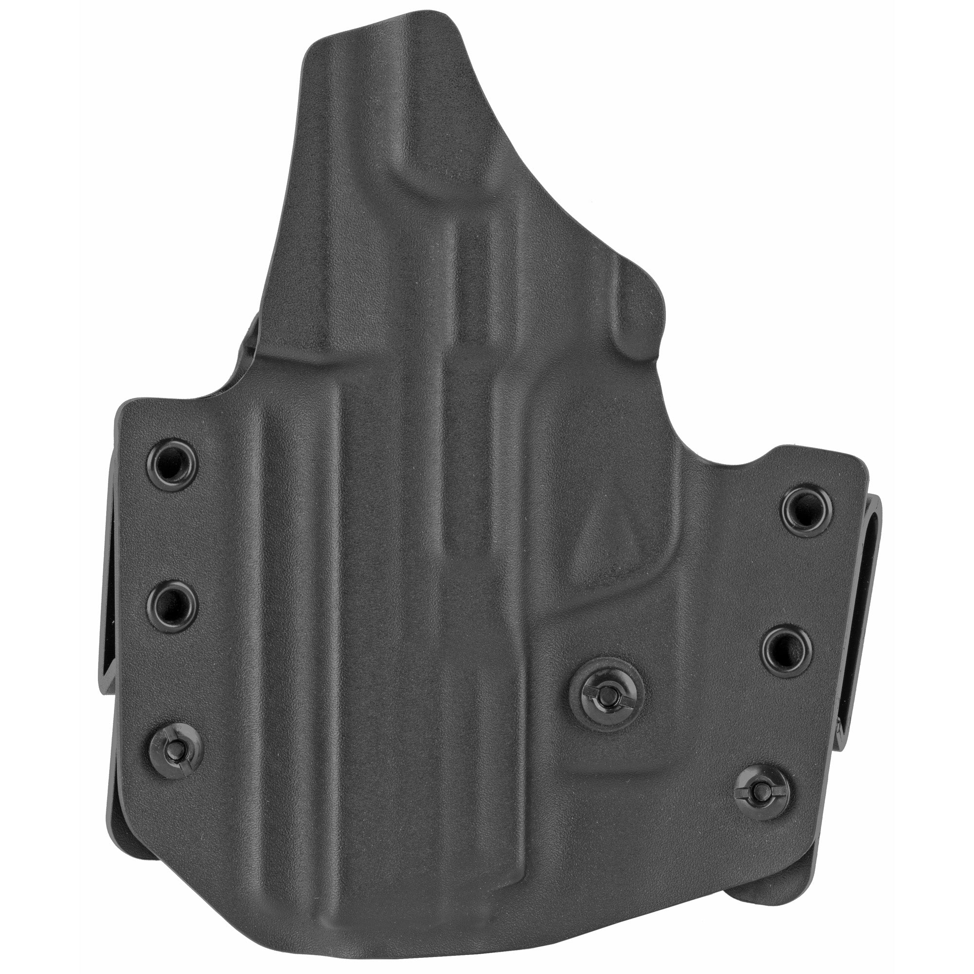 L.A.G. Tactical Defender IWB/OWB Combo Holster for Smith & Wesson Shield 9, Right Hand, Black Kydex