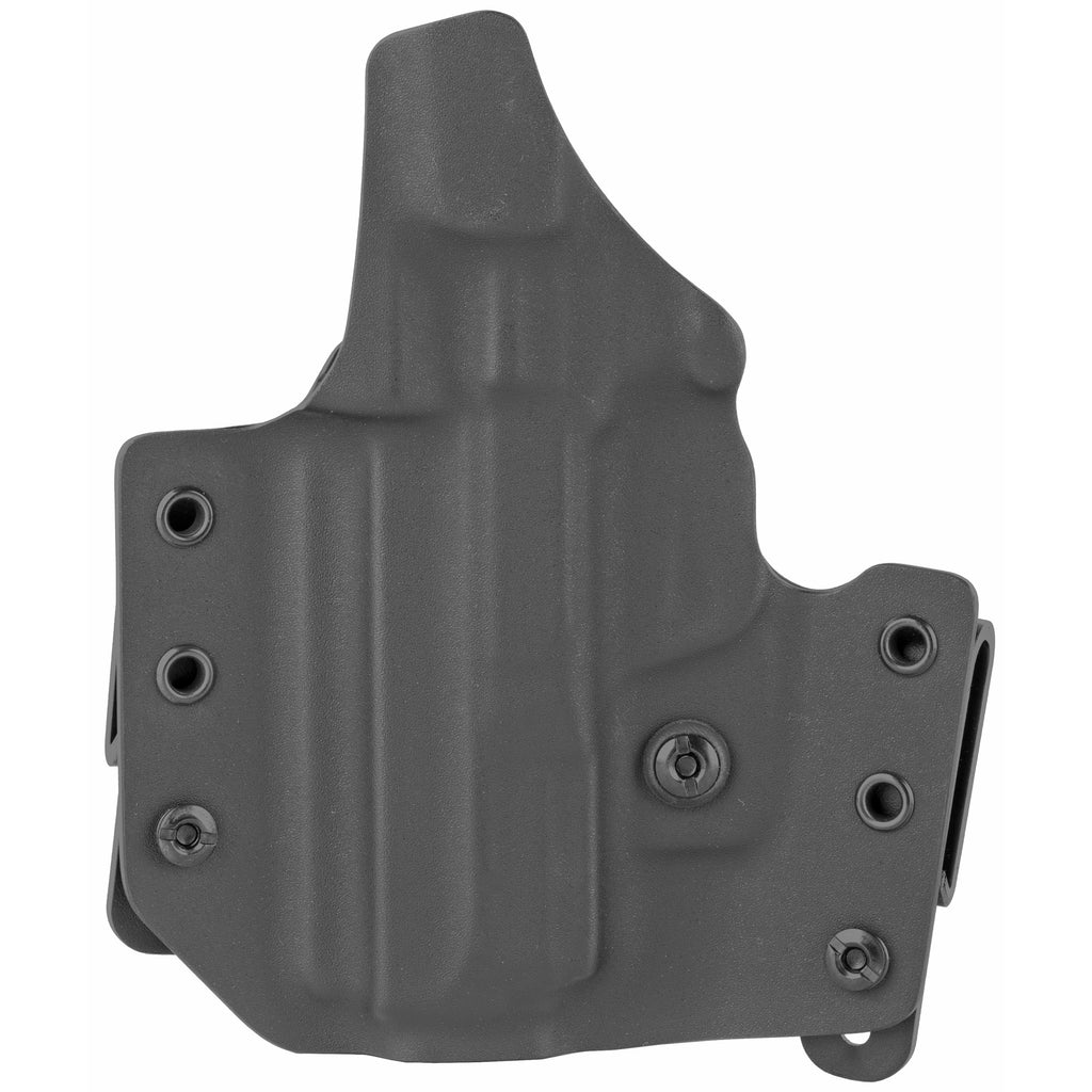 L.A.G. Tactical Defender IWB/OWB Combo Holster for Smith & Wesson Shield 380 EZ, Right Hand, Black Kydex