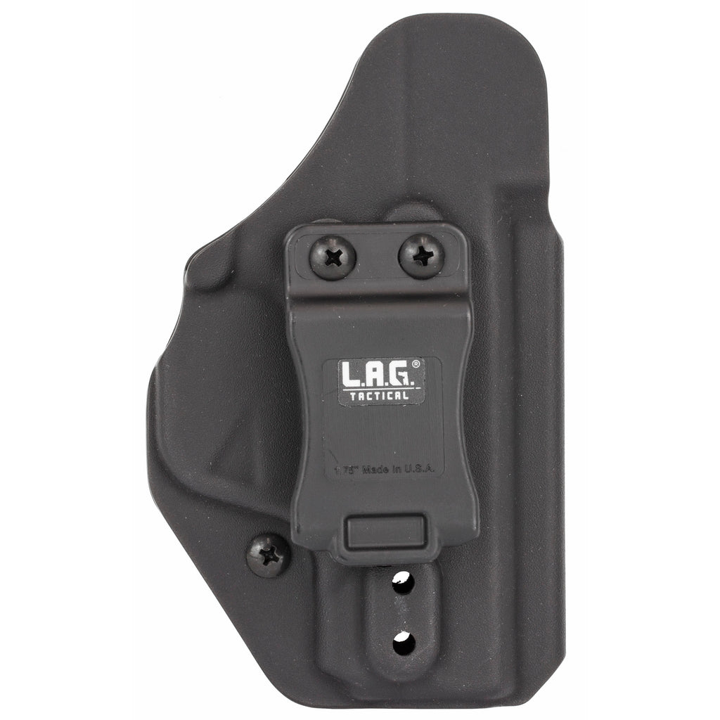 L.A.G. Tactical Liberator Mk 2 Inside Waistband Holster for 9mm and .40 Caliber Pistols - Ambidextrous Black Kydex