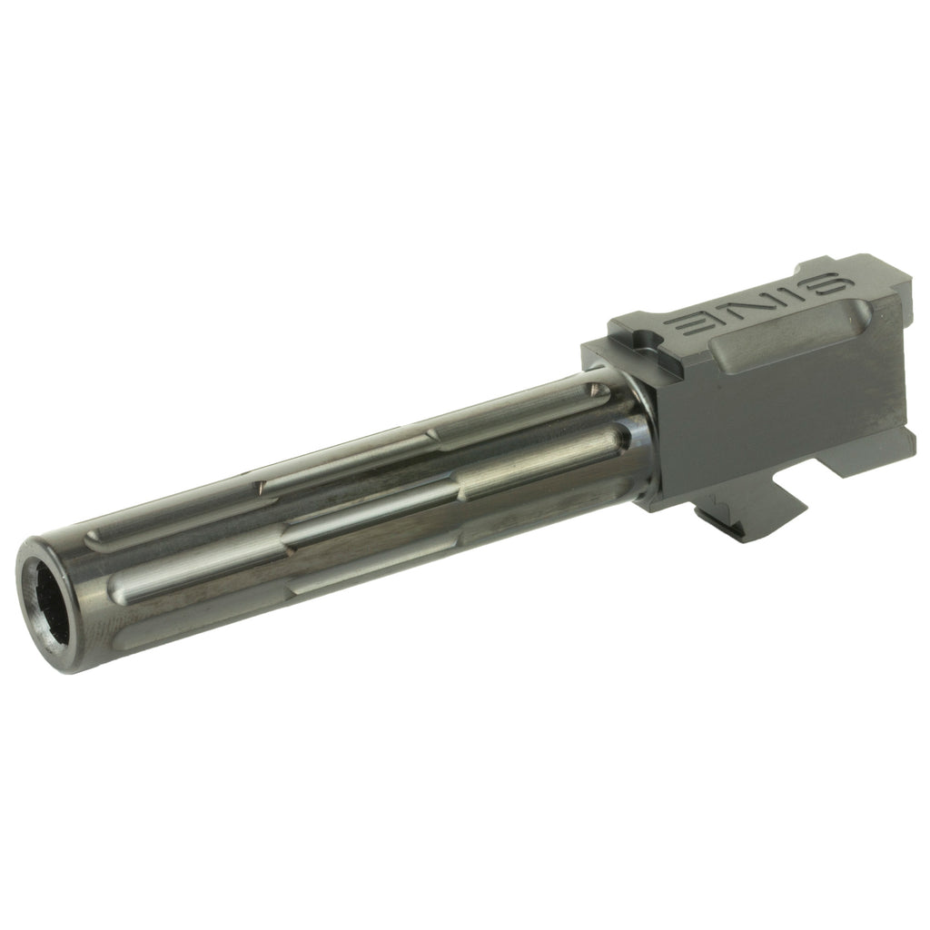 LANTAC 9INE Drop-In Fluted Black Barrel for Glock 19 9mm Pistols