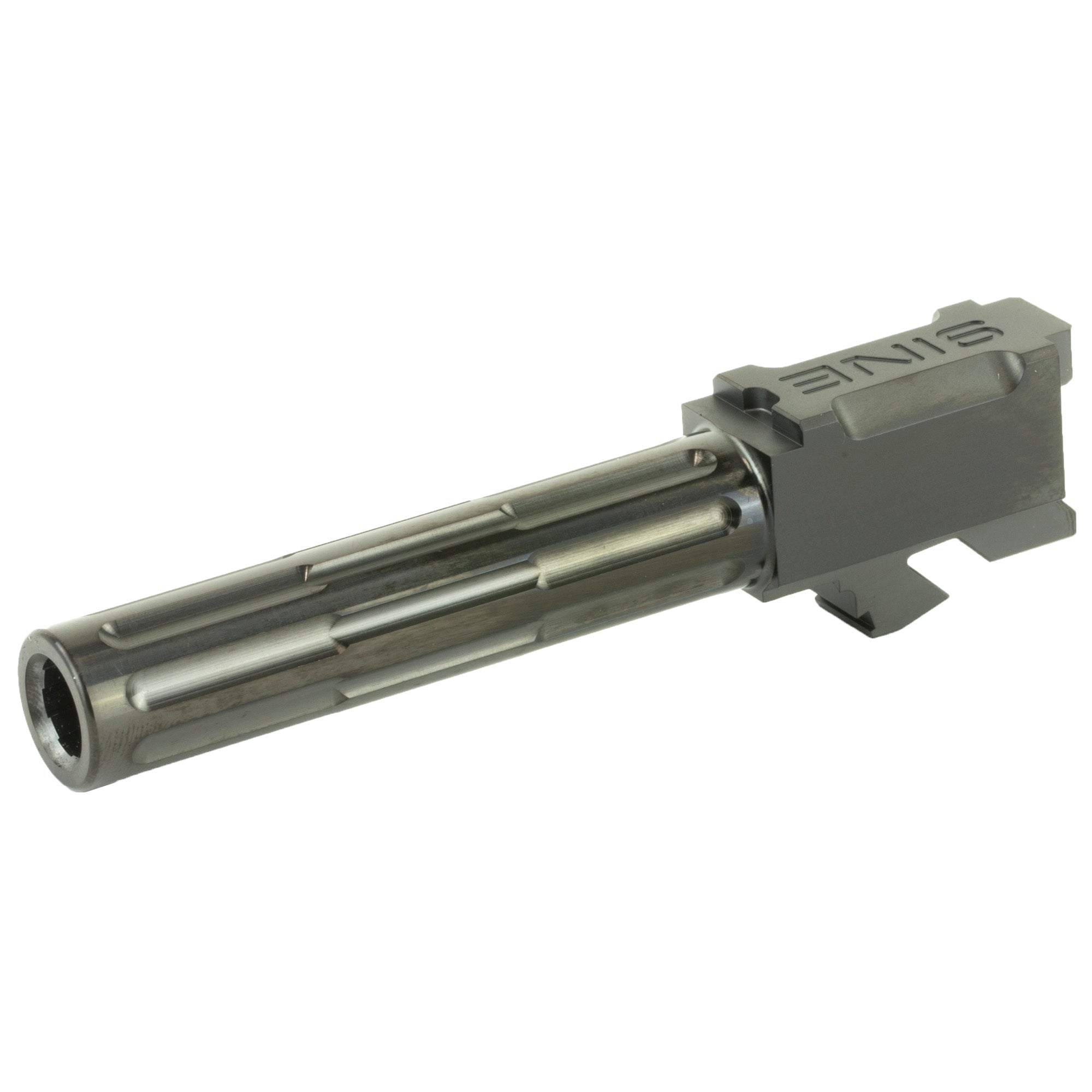 LANTAC 9INE Drop-In Fluted Black Barrel for Glock 19 9mm Pistols