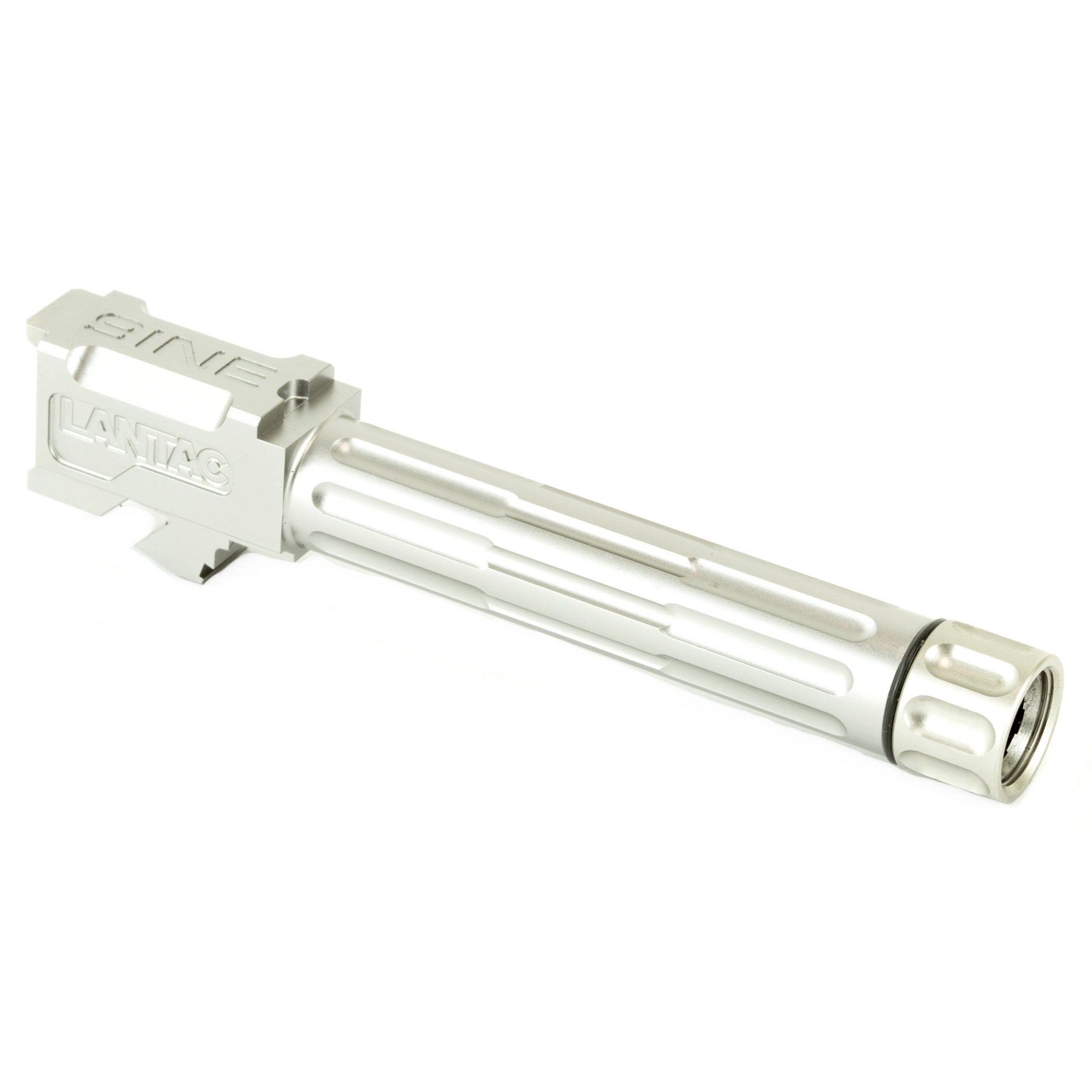 LANTAC 9INE Fluted Threaded Stainless Steel Barrel for Glock 19 (Part Number: 01-GB-G19-TH-SS)
