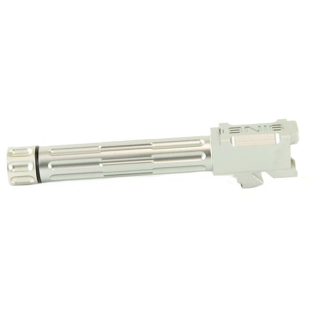 LANTAC 9INE Fluted Threaded Stainless Steel Barrel for Glock 19 (Part Number: 01-GB-G19-TH-SS)