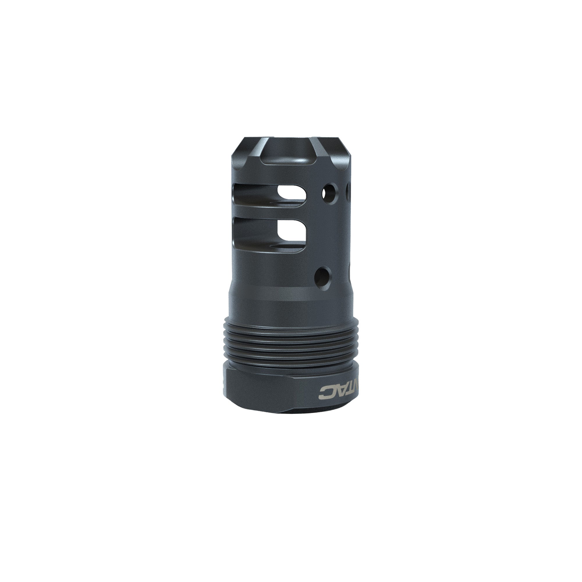 LANTAC Dragon Plan-B Hub Mount Muzzle Brake for 30 Caliber, 1/2x28 Thread - Black