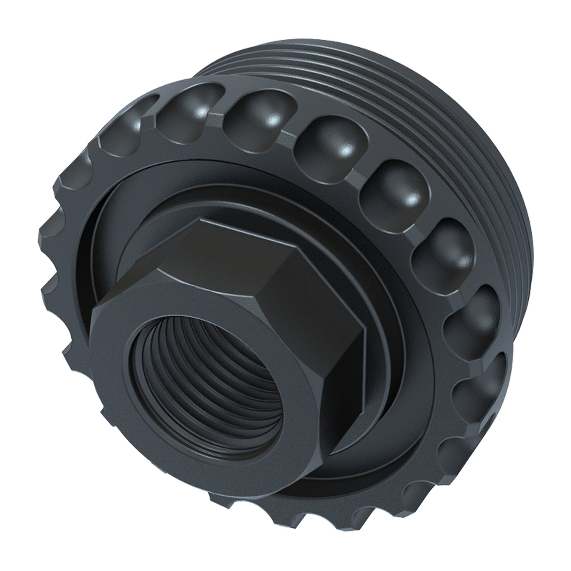 LanTac USA LLC LANTAC ADC DT 1/2x28 Hub Adapter – Black