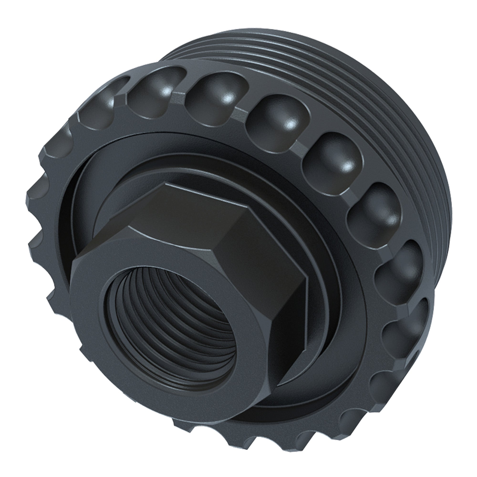 LanTac USA LLC LANTAC ADC DT 1/2x28 Hub Adapter in Black