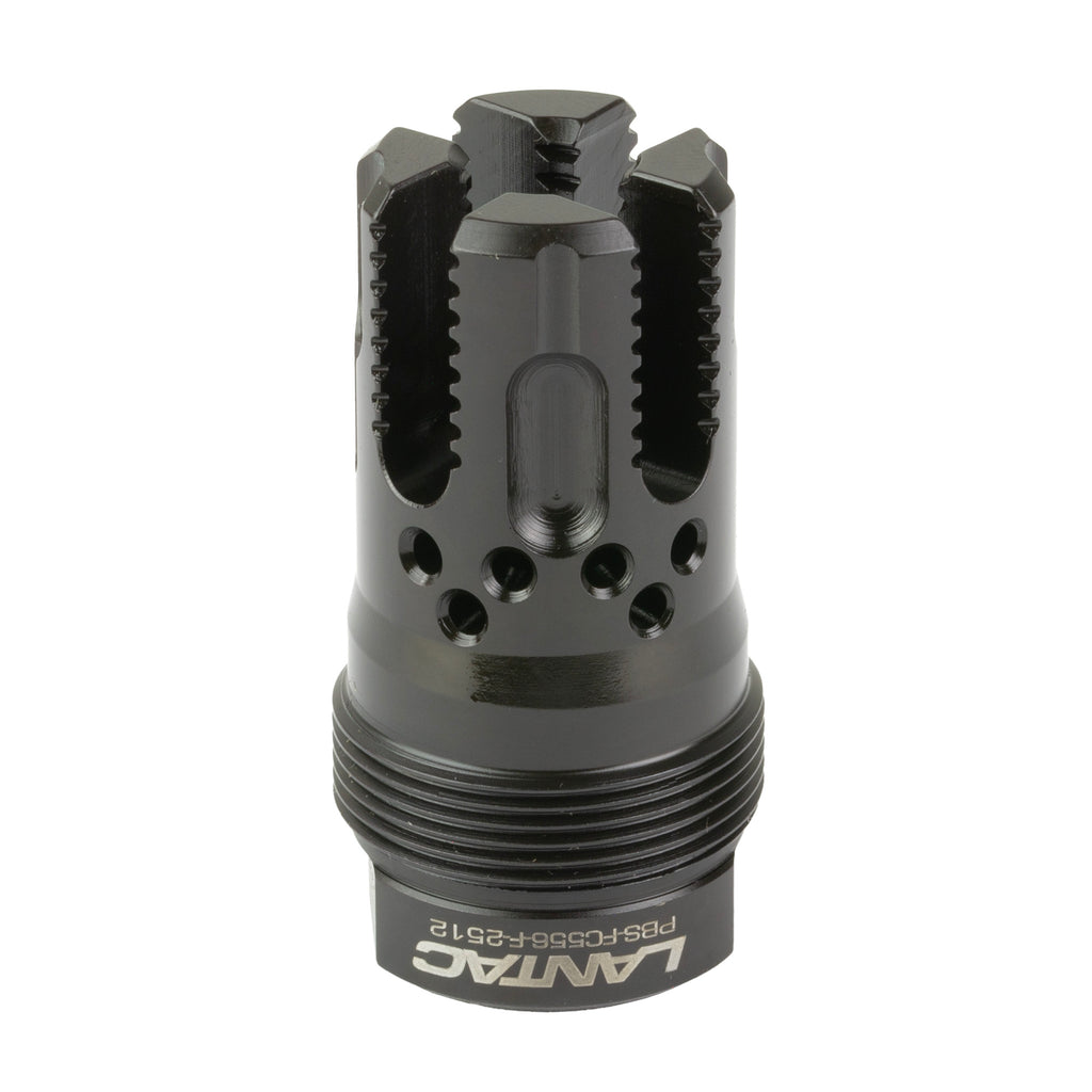 LANTAC Lamprey 5.56 Flash Hider with Toothed Four Tine Design - 1/2x28 Thread by LanTac USA LLC