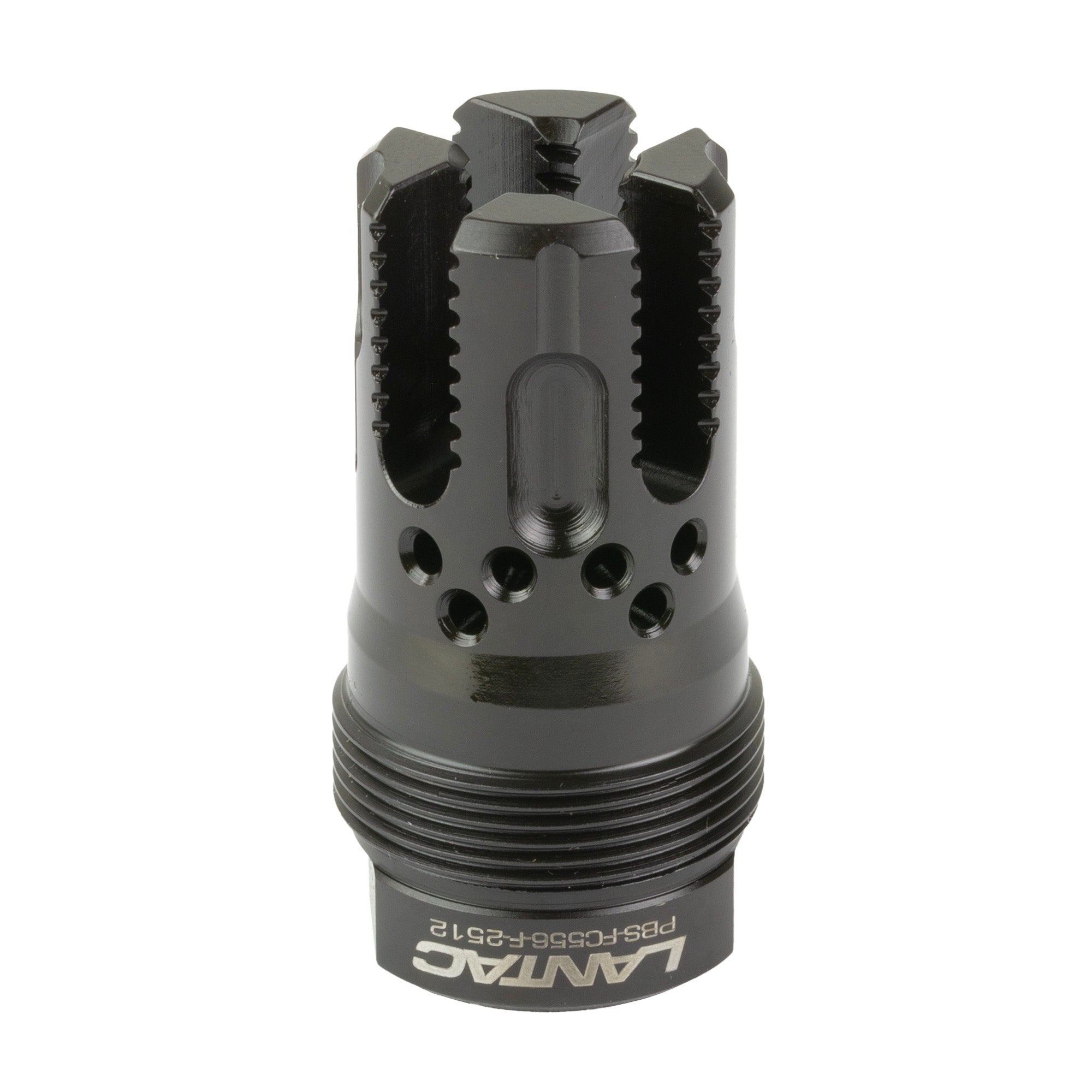 LANTAC Lamprey 5.56 Flash Hider with Toothed Four Tine Design - 1/2x28 Thread by LanTac USA LLC