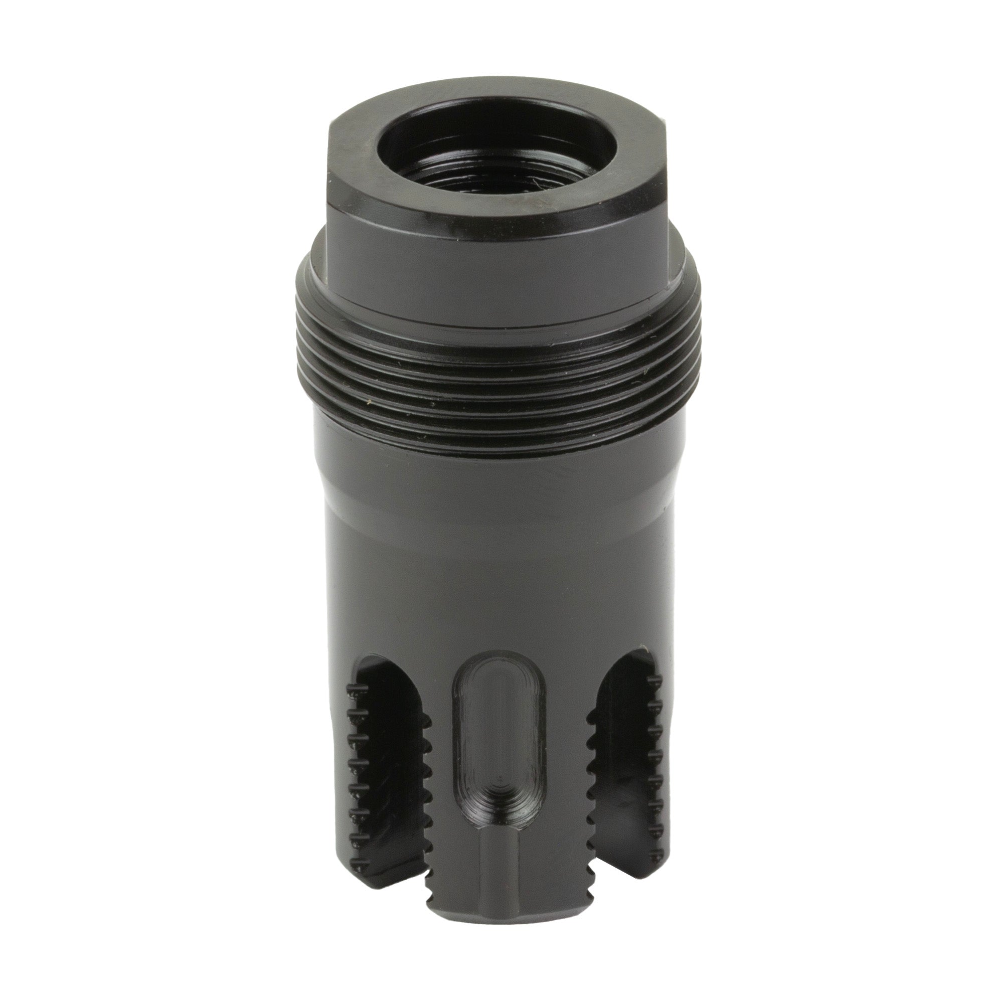 LANTAC Lamprey 5.56 Flash Hider with Toothed Four Tine Design - 1/2x28 Thread by LanTac USA LLC