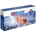 Lapua 223 Remington 55 Grain Full Metal Jacket Ammunition - 20 Rounds per Box, 600 per Case