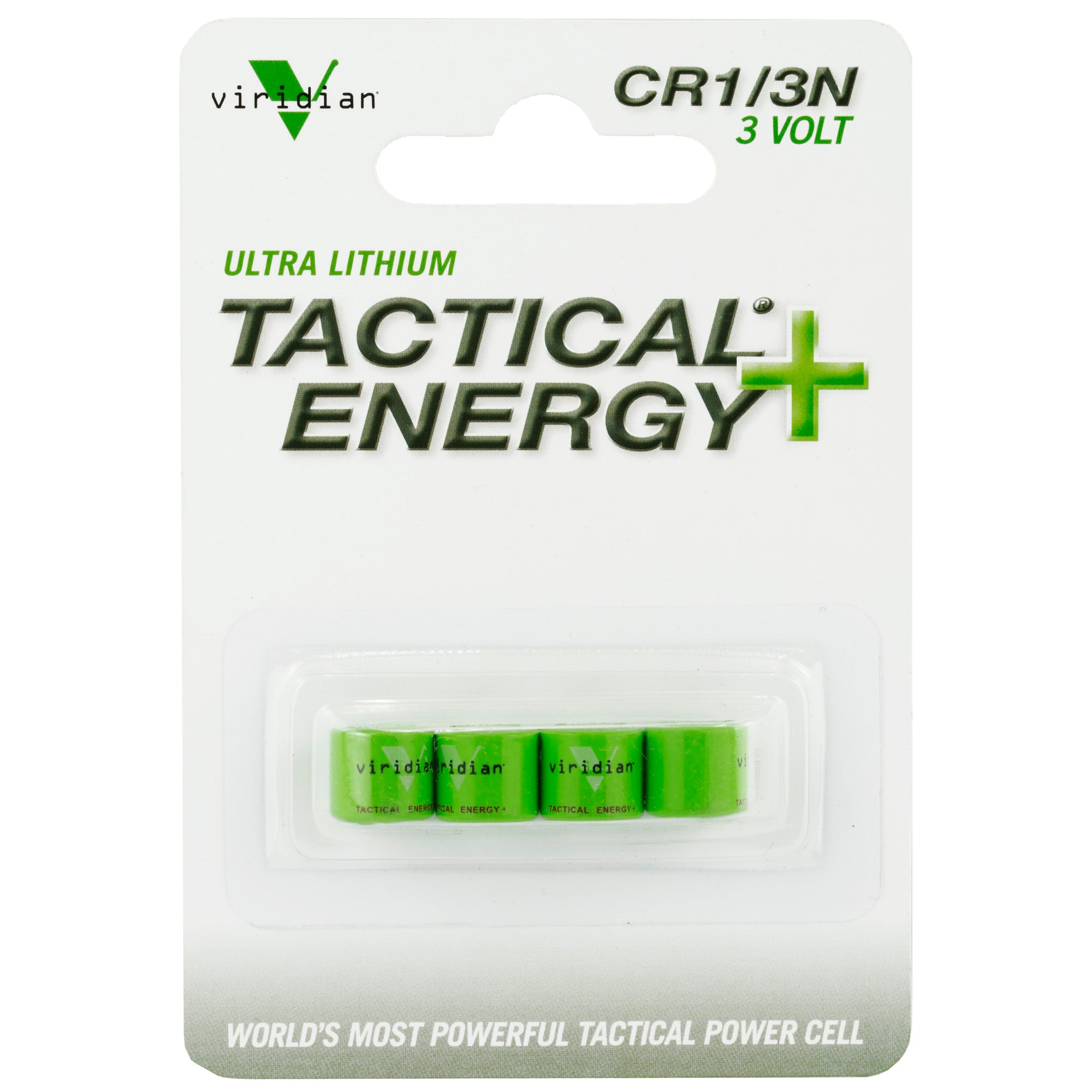 Viridian Weapon Technologies 350-0002 Tactical Energy Ultra Lithium CR1/3N Batteries - 4 Pack