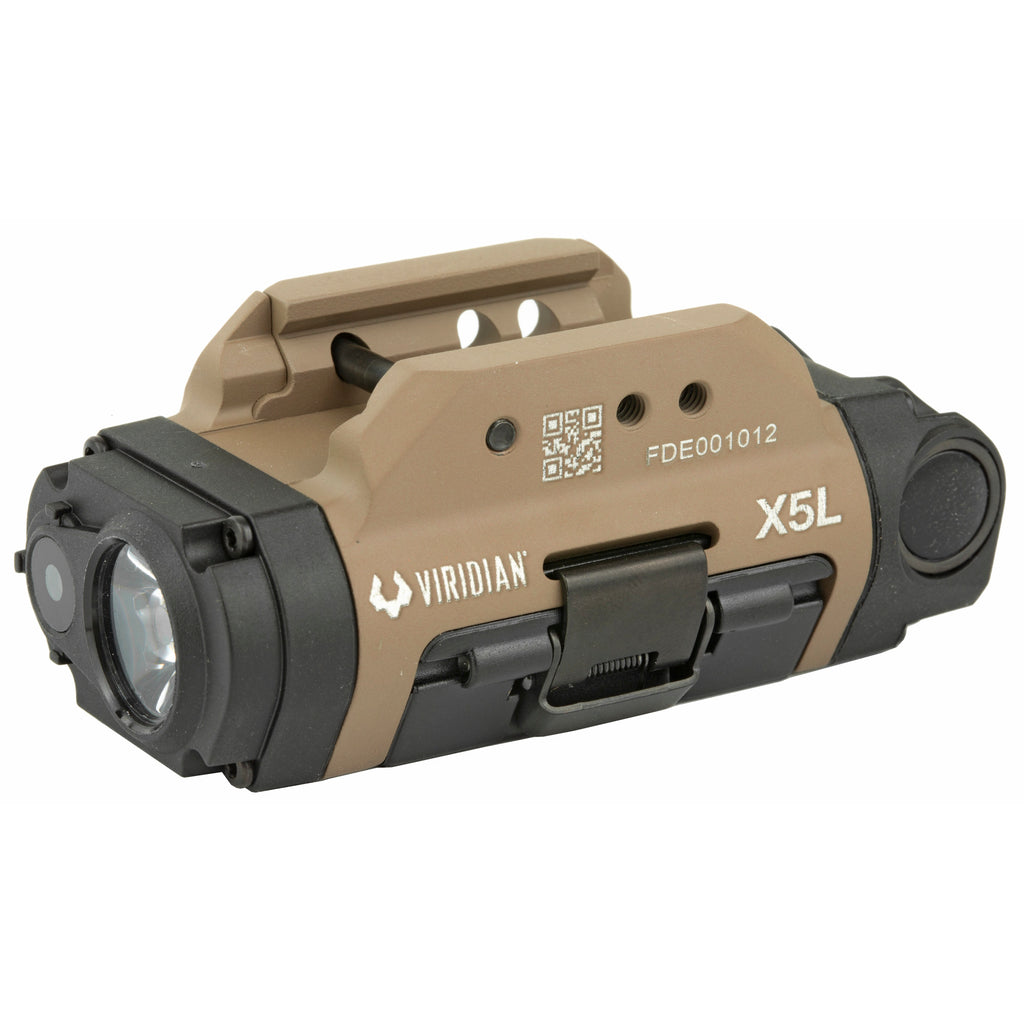 Viridian Weapon Technologies X5L Gen 3 Green Laser Sight and Tactical Light Combo in Flat Dark Earth