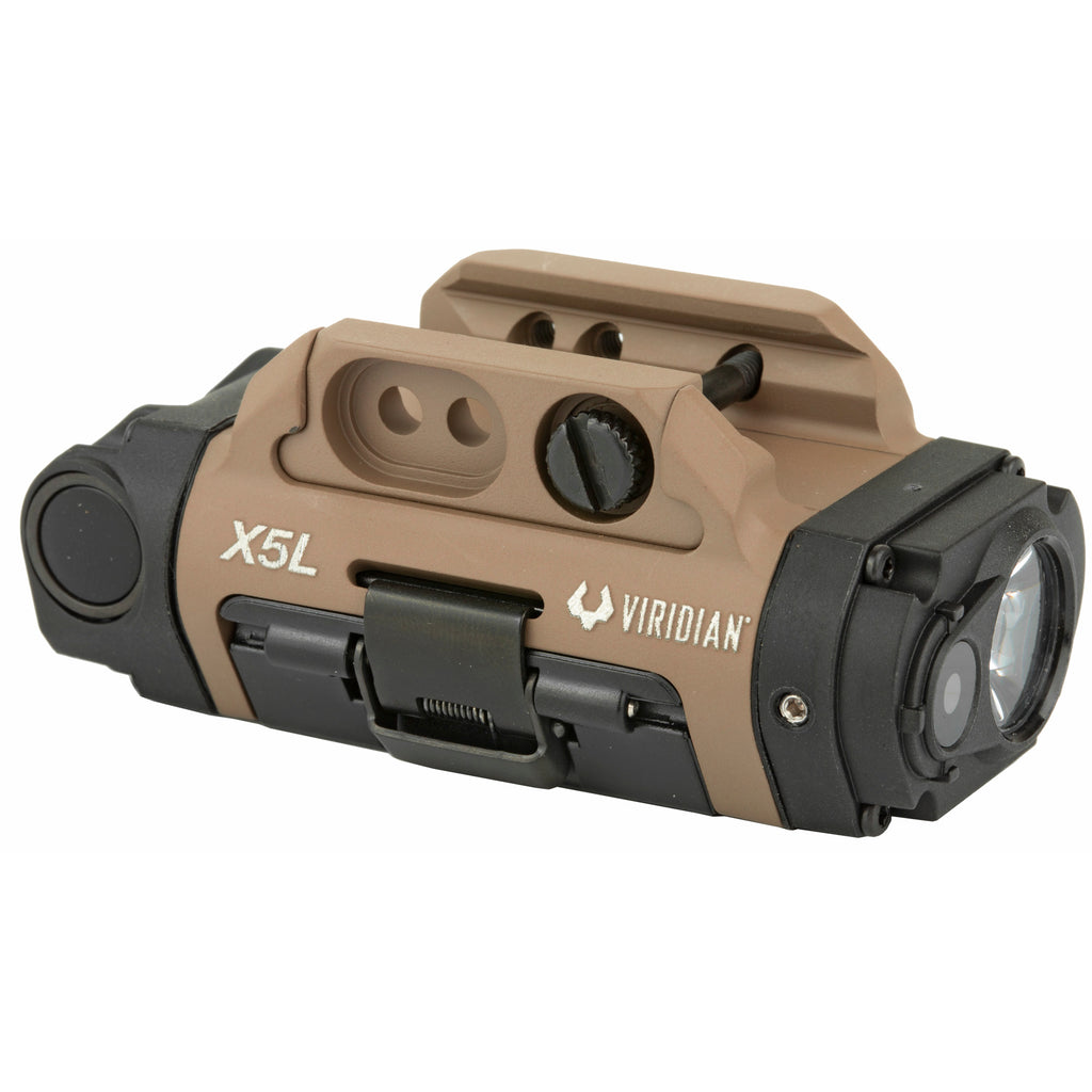 Viridian Weapon Technologies X5L Gen 3 Green Laser Sight and Tactical Light Combo in Flat Dark Earth