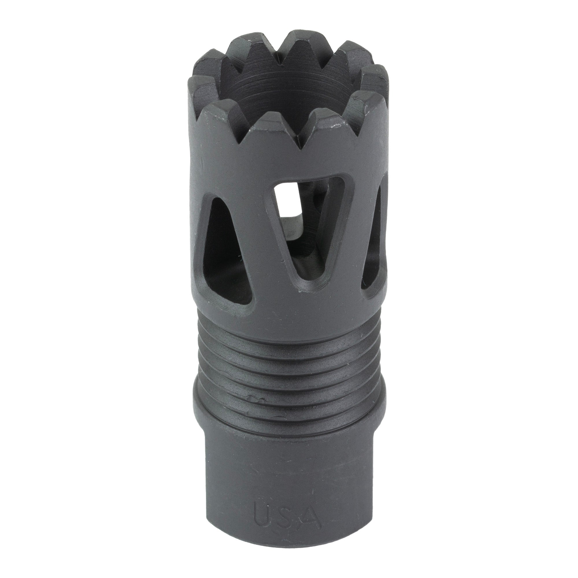 LBE Unlimited ARFH-TP556 Tri-Port Flash Hider for 223 Remington, 1/2x28 Thread, Black