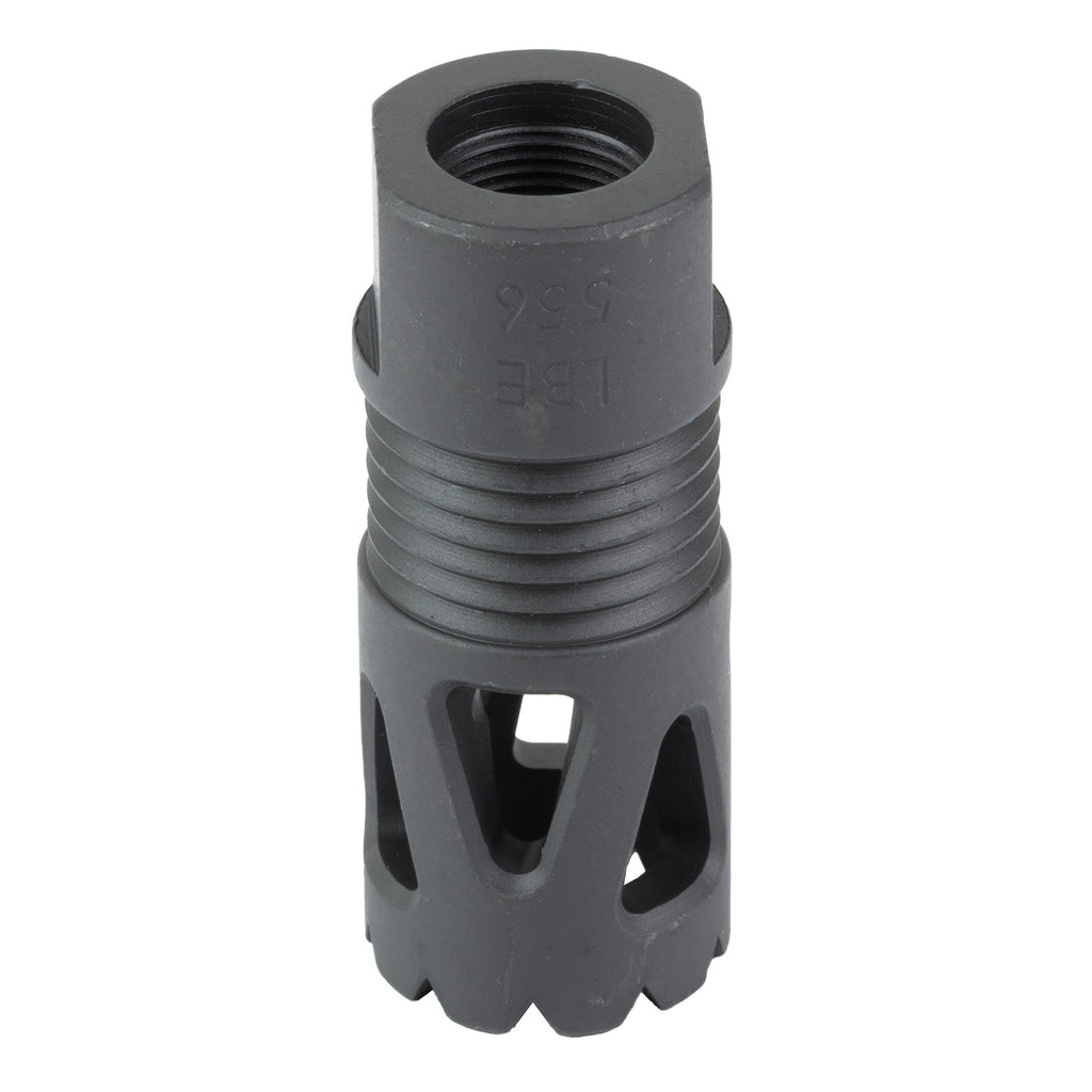 LBE Unlimited ARFH-TP556 Tri-Port Flash Hider for 223 Remington, 1/2x28 Thread, Black