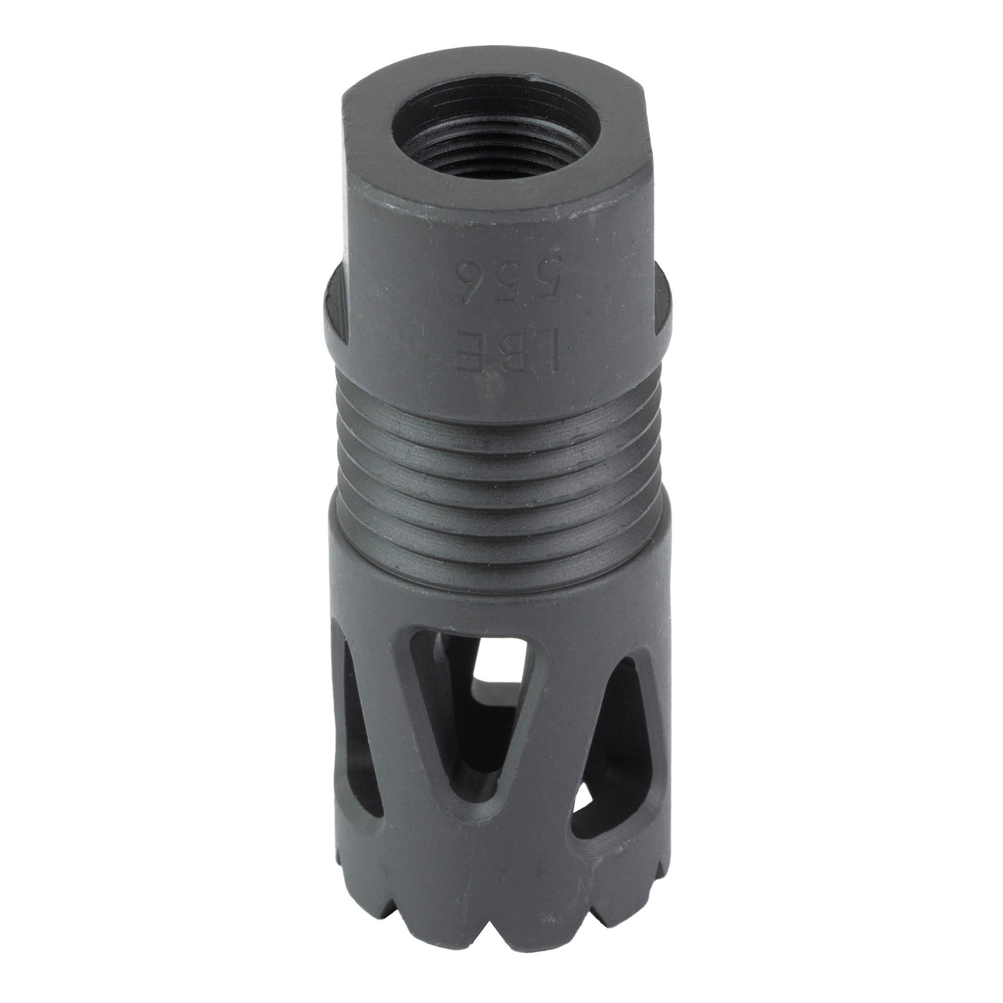 LBE Unlimited ARFH-TP556 Tri-Port Flash Hider for 223 Remington, 1/2x28 Thread, Black