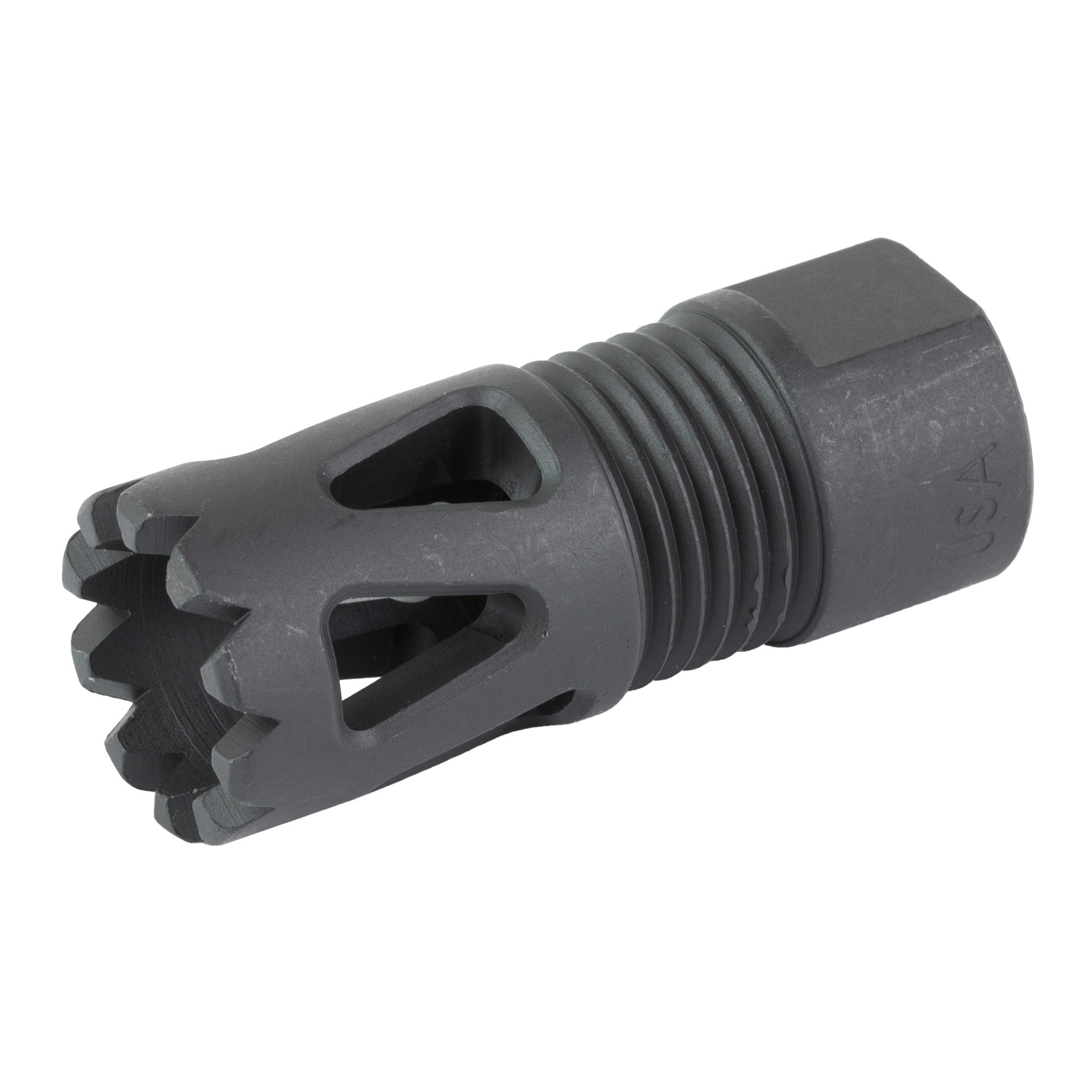LBE Unlimited ARFH-TP556 Tri-Port Flash Hider for 223 Remington, 1/2x28 Thread, Black