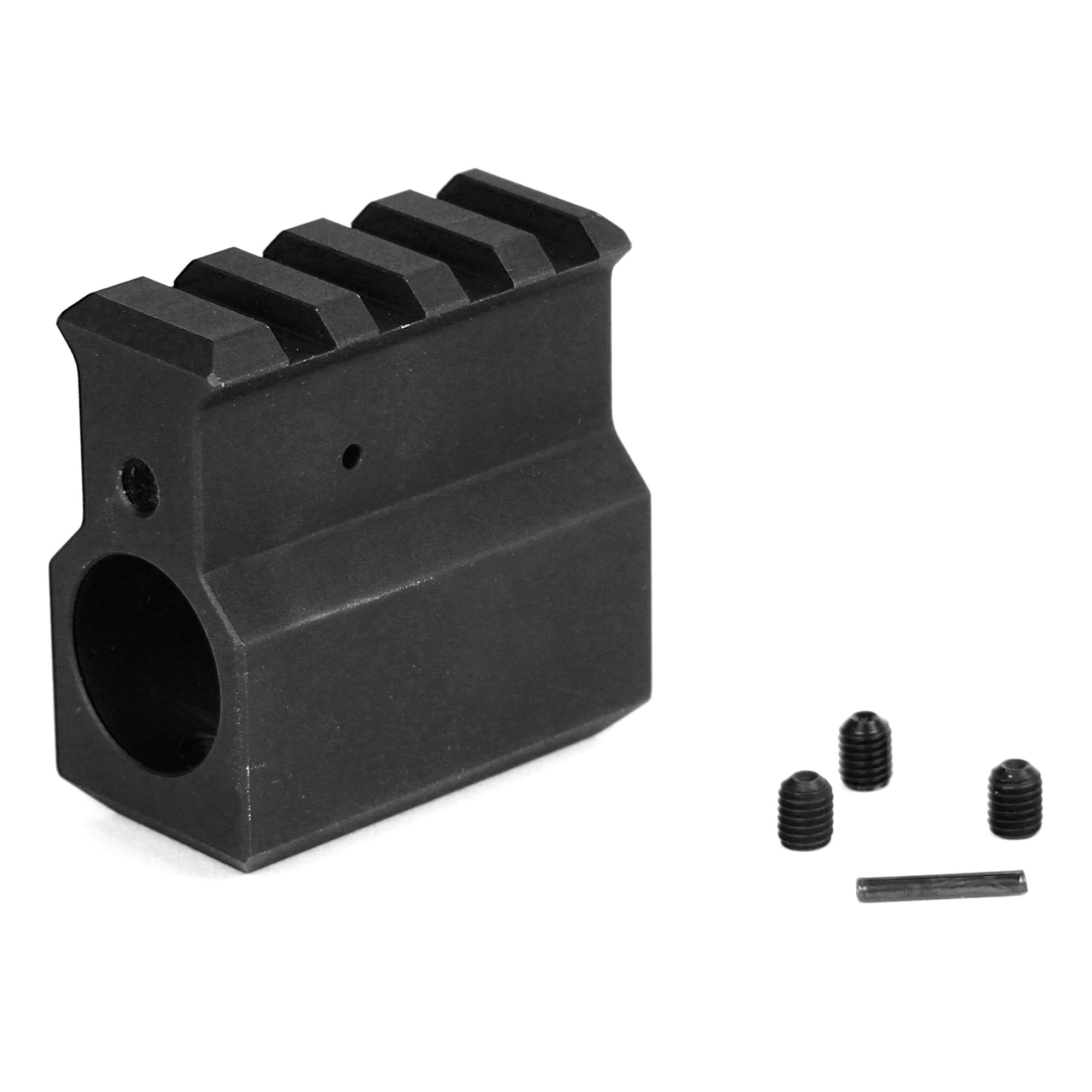 LBE Unlimited .750 Gas Block with Rail, Black – ARRGB-UH