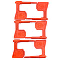 LBE Unlimited Rifle Chamber Safety Flag - Orange (Part Number: CSFLG-RFL, 6 Pack)