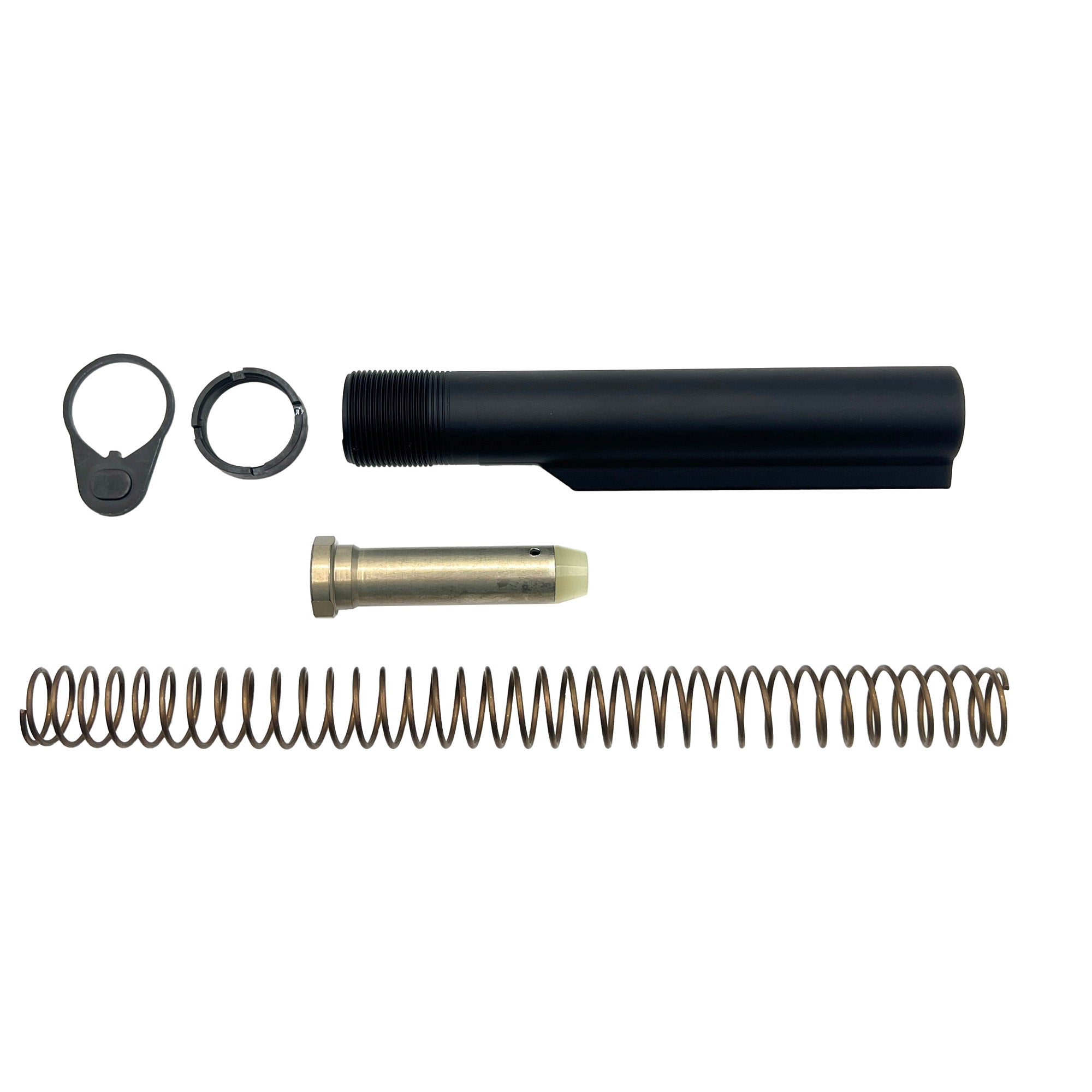LBE Unlimited H3 Buffer Tube Kit for AR-15 – Black Complete Assembly with Six-Position Mil-Spec Buffer Tube