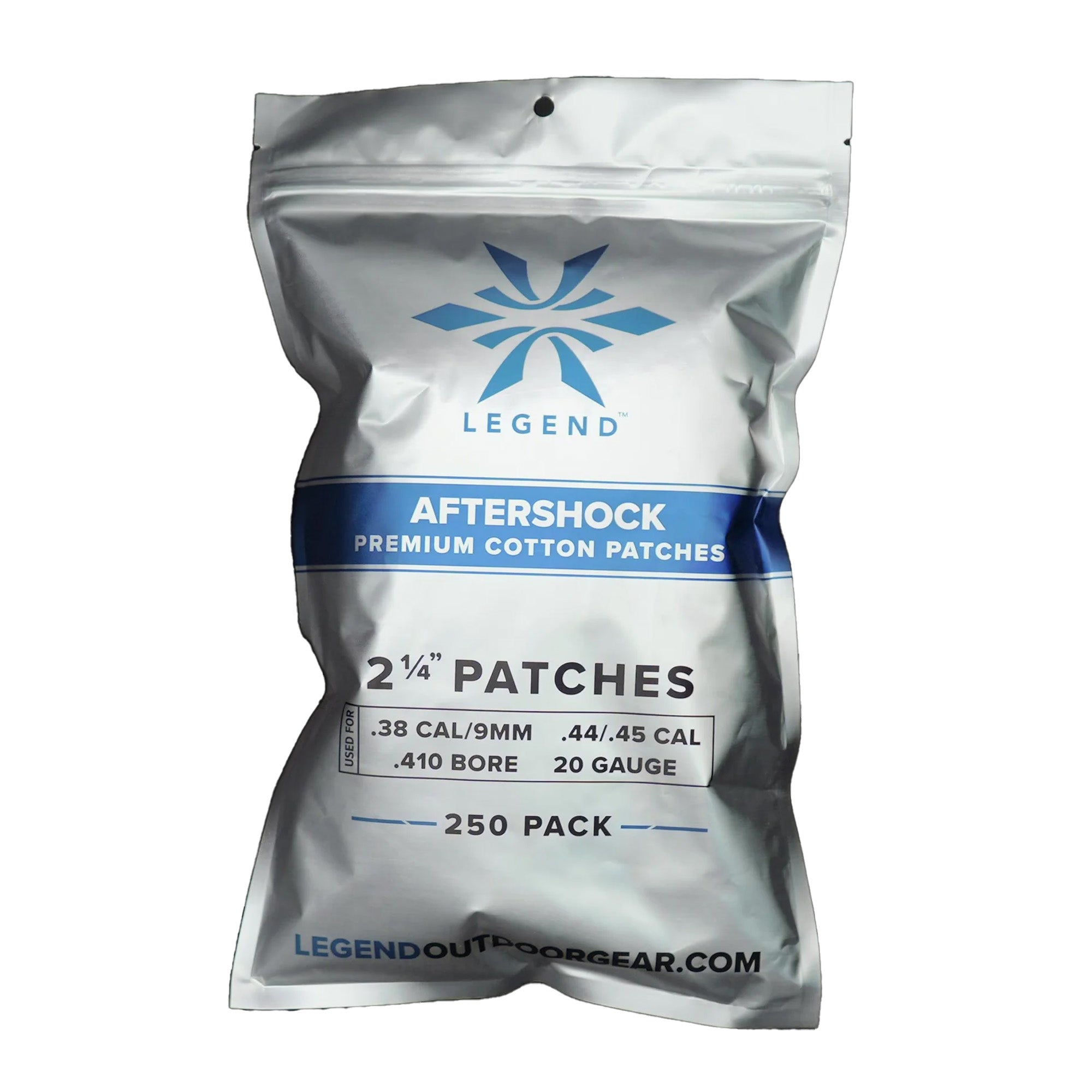 Legend Outdoor Gear Aftershock Premium Cotton Patches – 2 1/4 inch, Pack of 250
