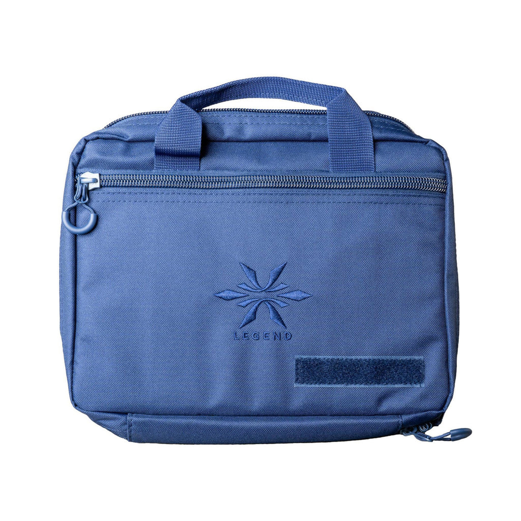 Legend Outdoor Gear Phoenix Pistol Case in Midnight Blue – Durable 600 Denier Polyester with Customizable Storage