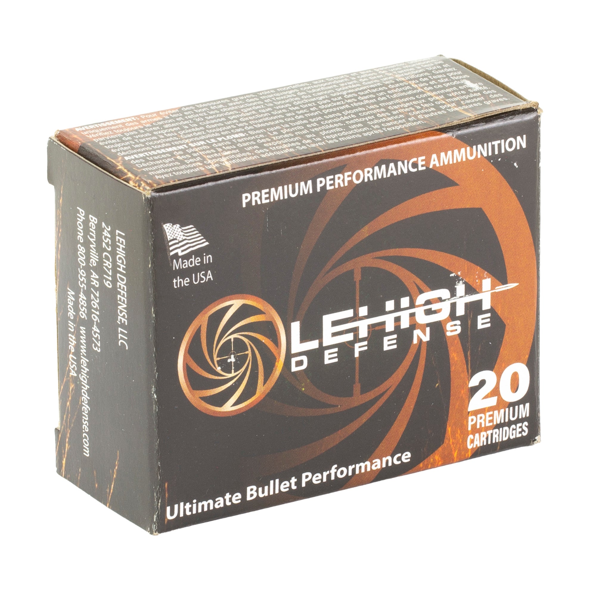 Lehigh Defense Xtreme Defense 10mm 115 Grain Copper Solid Bullet (20/200 Pack)
