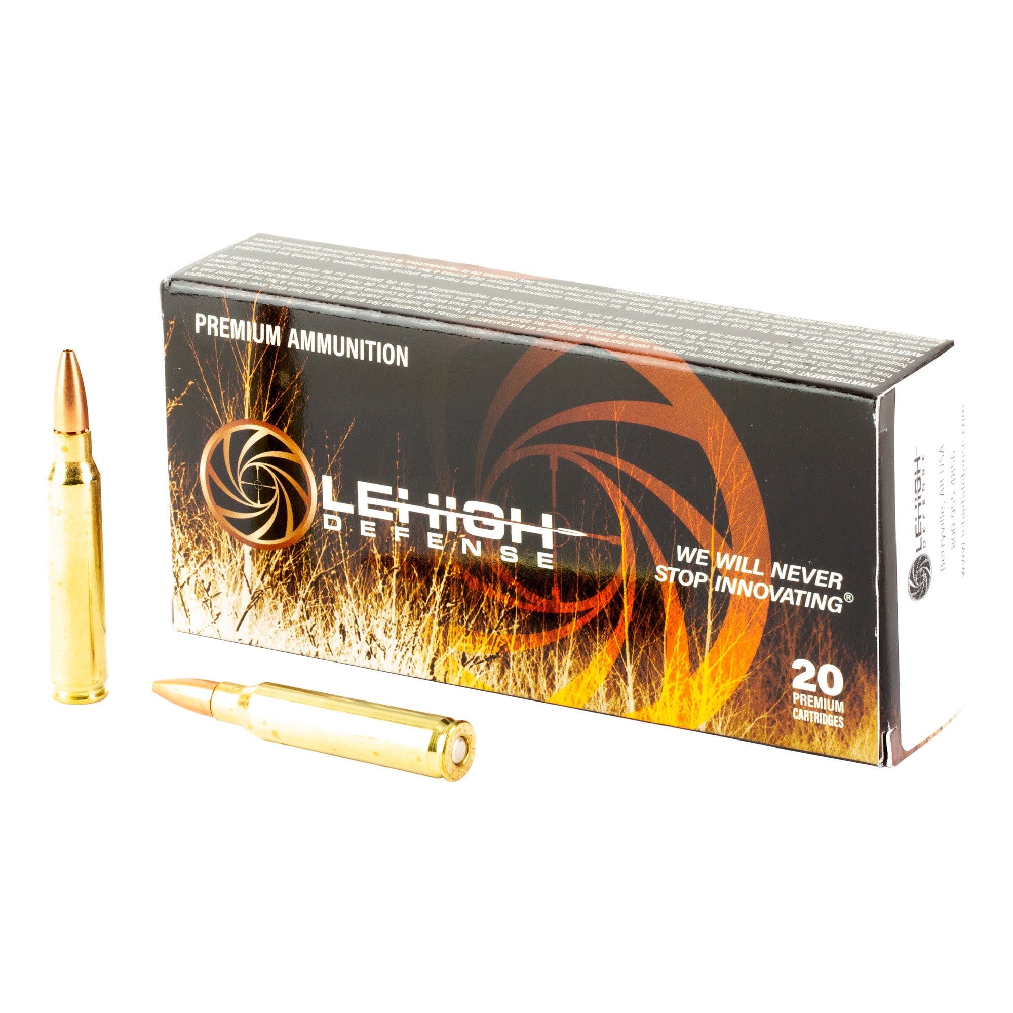 Lehigh Defense Controlled Chaos .223 Remington 62 Grain Boat Tail Hollow Point Ammunition (20/200)
