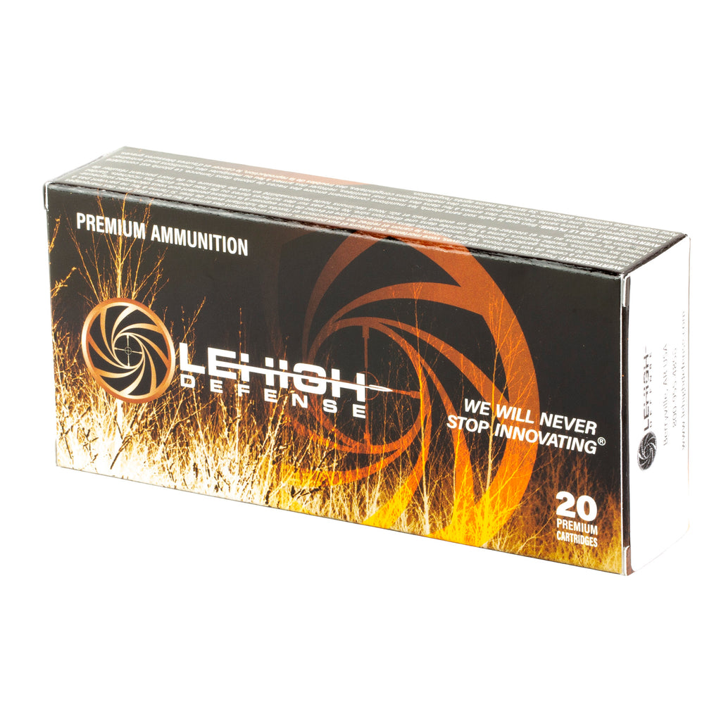 Lehigh Defense Controlled Chaos 300 Blackout 115 Grain Flat Base Hollow Point Ammunition, 20/200 Rounds