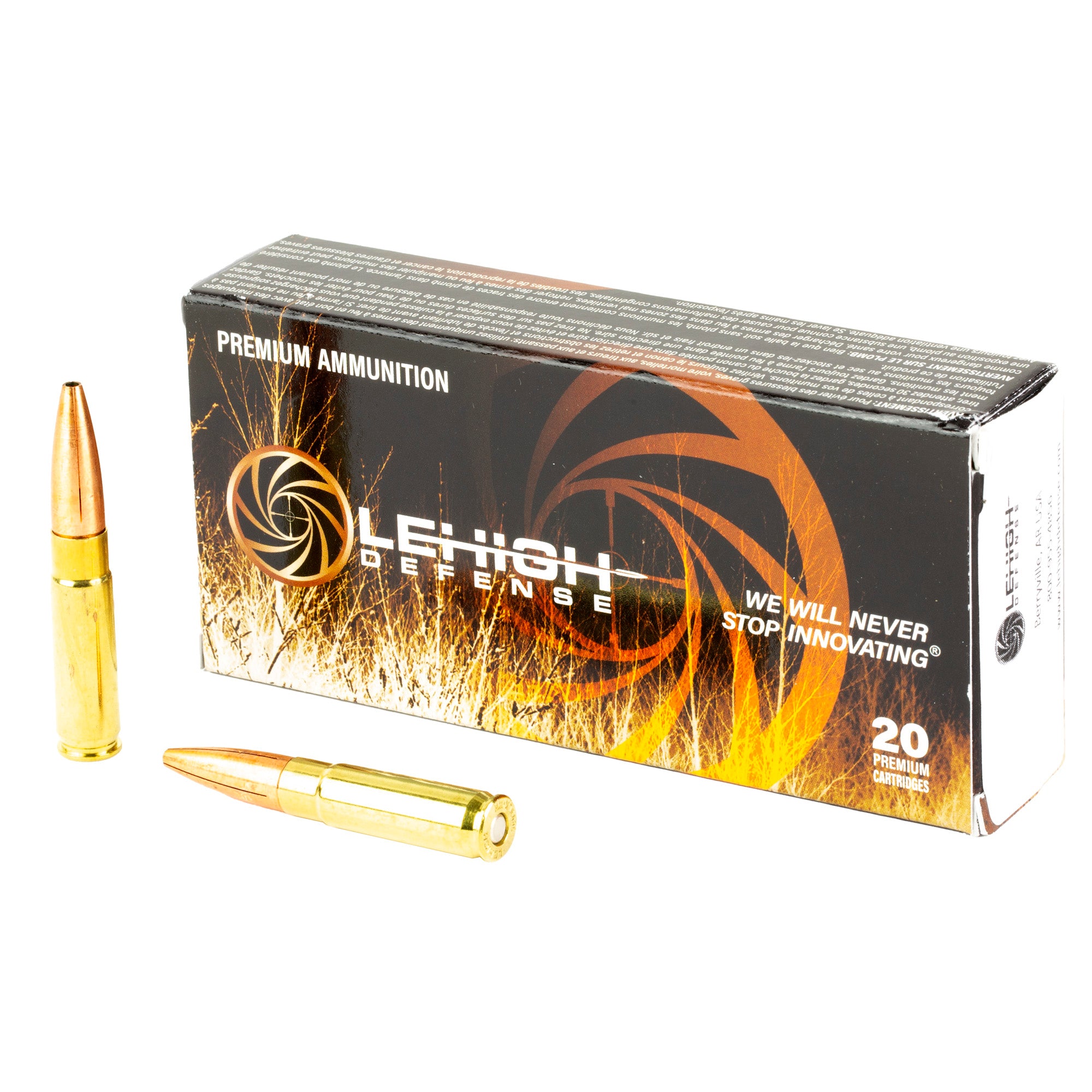 Lehigh Defense Maximum Expansion 300 Blackout Hollow Point Ammunition - 194 Grain, Boat Tail Design, 20 Rounds per Box
