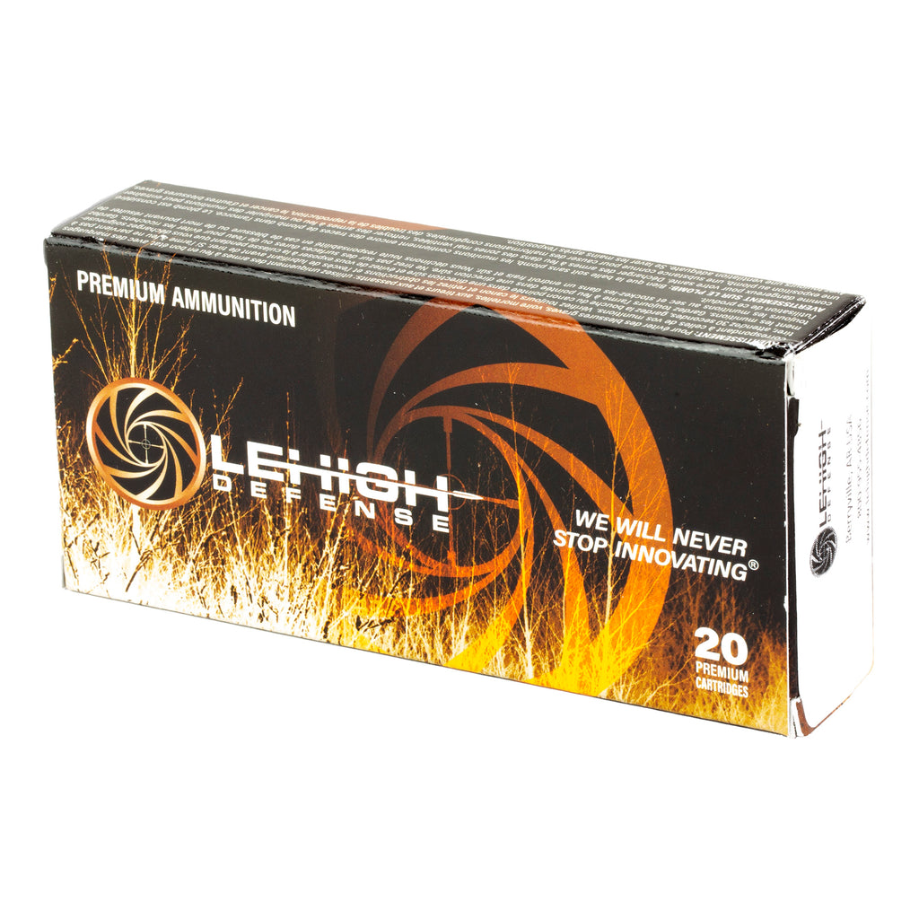 Lehigh Defense Maximum Expansion 300 Blackout Hollow Point Ammunition - 194 Grain, Boat Tail Design, 20 Rounds per Box