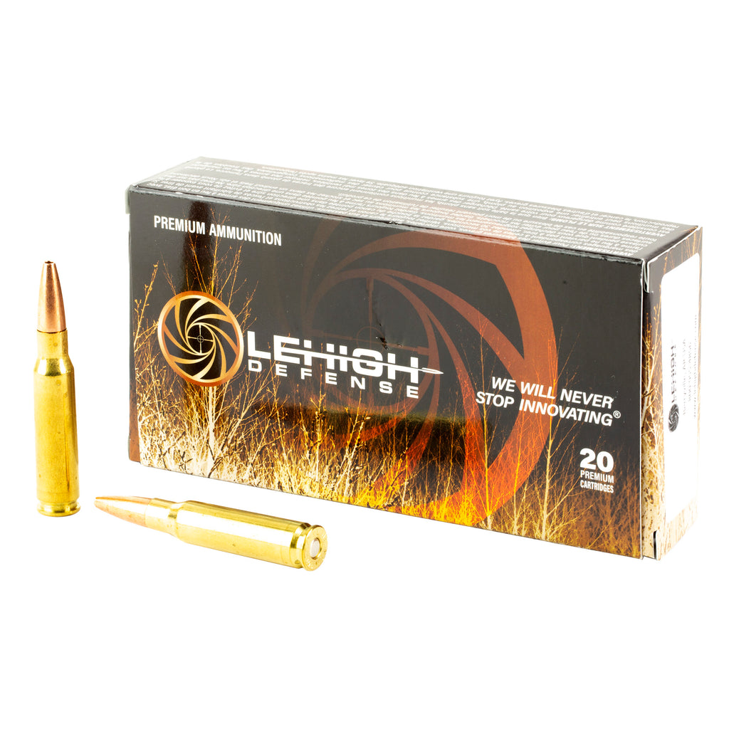 Lehigh Defense Controlled Chaos .308 Winchester 152 Grain Boat Tail Hollow Point Ammunition (20/200)