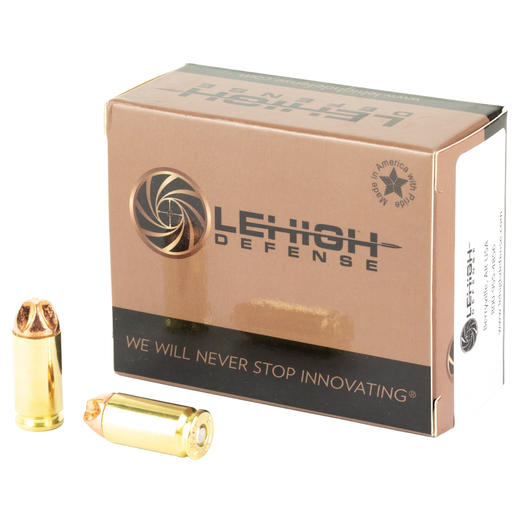 Lehigh Defense Xtreme Defense .40 S&W 115-Grain Copper Bullets (20 Pack)