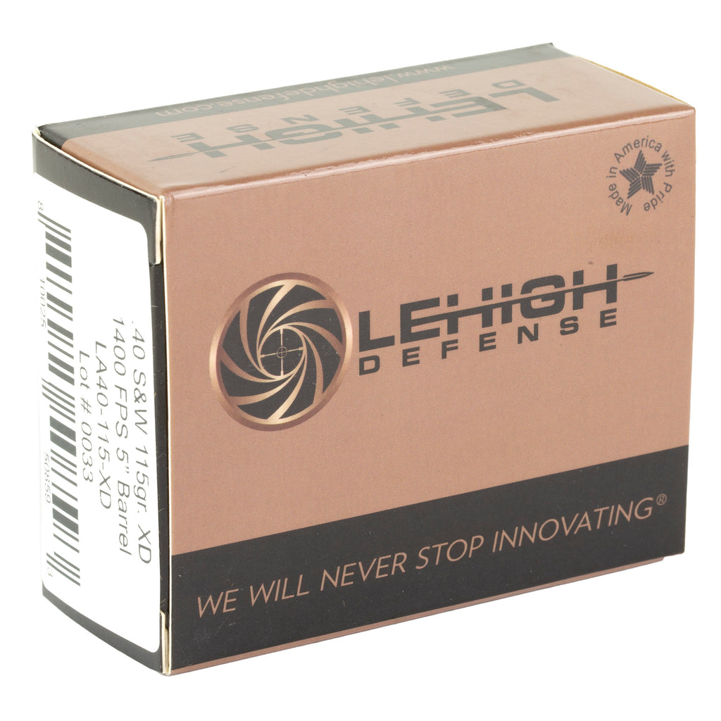 Lehigh Defense Xtreme Defense .40 S&W 115-Grain Copper Bullets (20 Pack)
