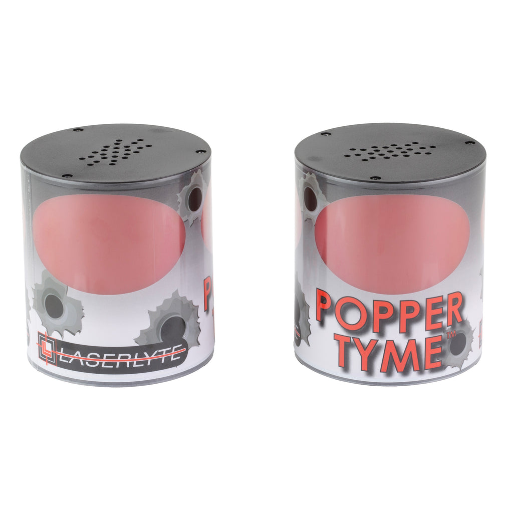 LaserLyte PopperTyme Laser Training Targets (2-Pack) for Gun Practice and Shooting Drills