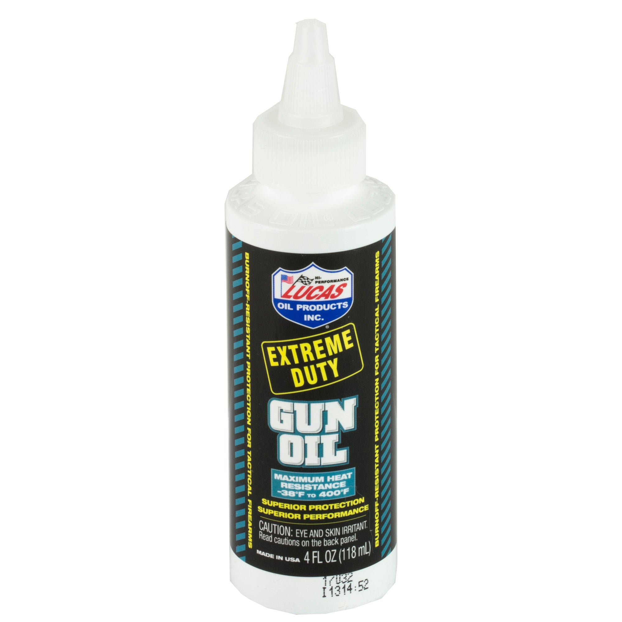 Lucas Oil Extreme Duty Gun Oil 4oz - Superior Firearm Lubricant for Semi-Auto, Full Auto, Shotguns, and Pistols