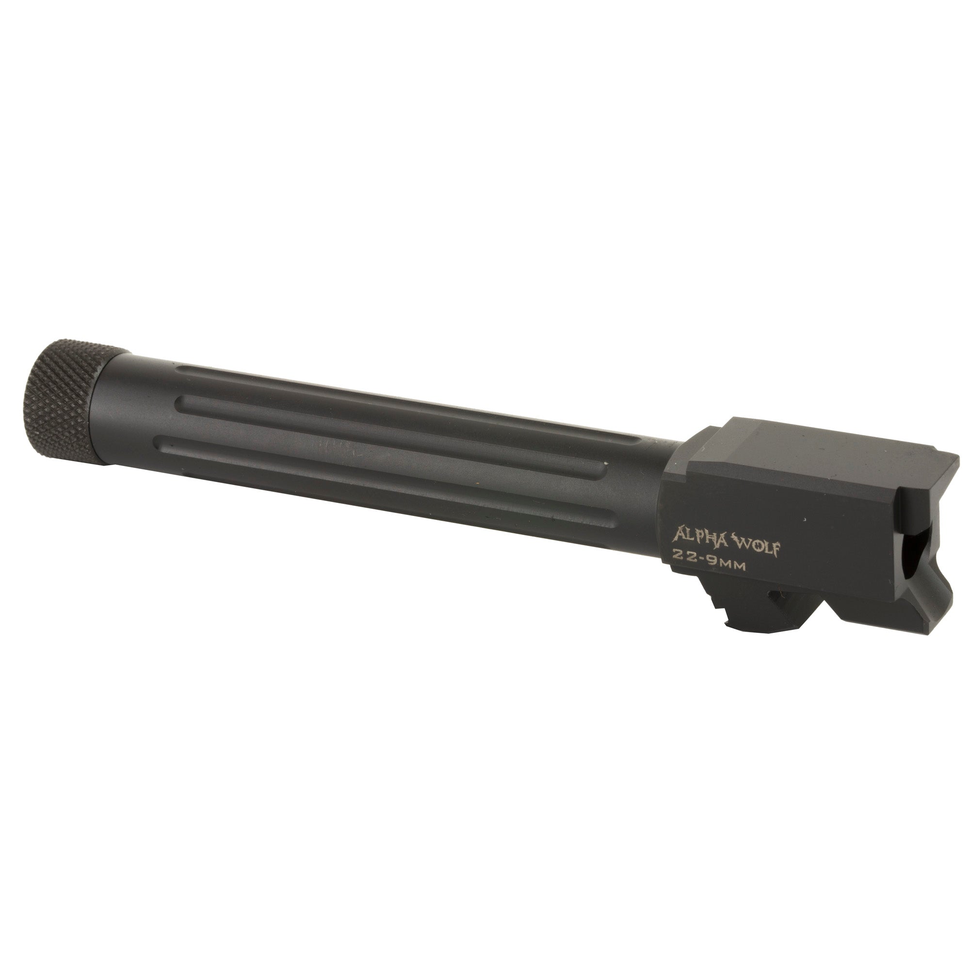 Lone Wolf Distributors Alpha Wolf Barrel for Glock G22/G31 with Threaded & Fluted Design, 9mm