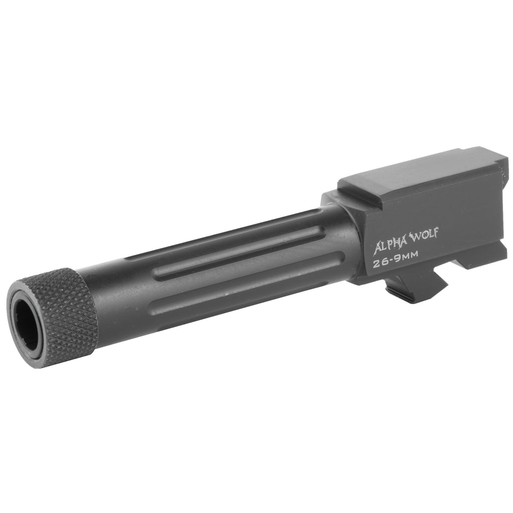 Lone Wolf Distributors Alpha Wolf 9mm Threaded & Fluted Barrel for Glock G26