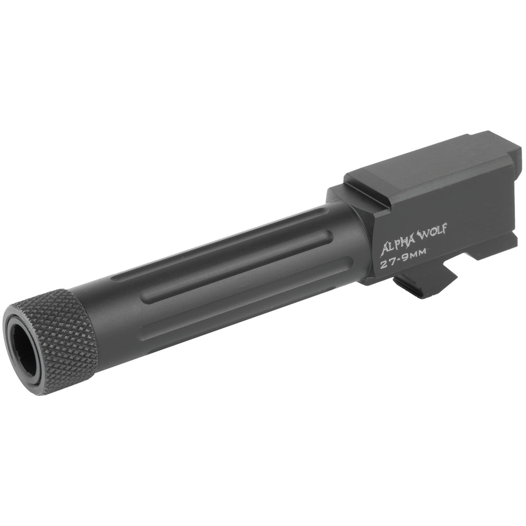 Lone Wolf Distributors Alpha Wolf Threaded & Fluted 9mm Barrel for G27/G33 – Black