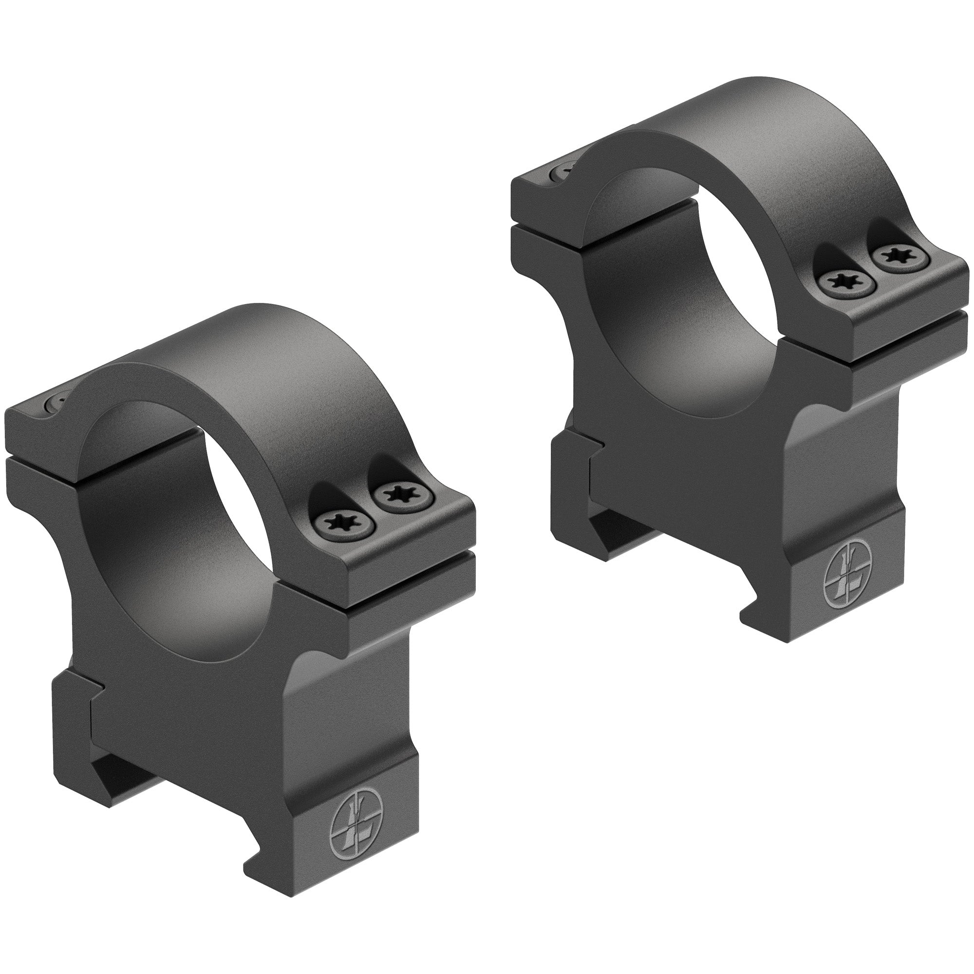 Leupold Open Range Series 1 High Matte Aluminum Scope Rings - Black