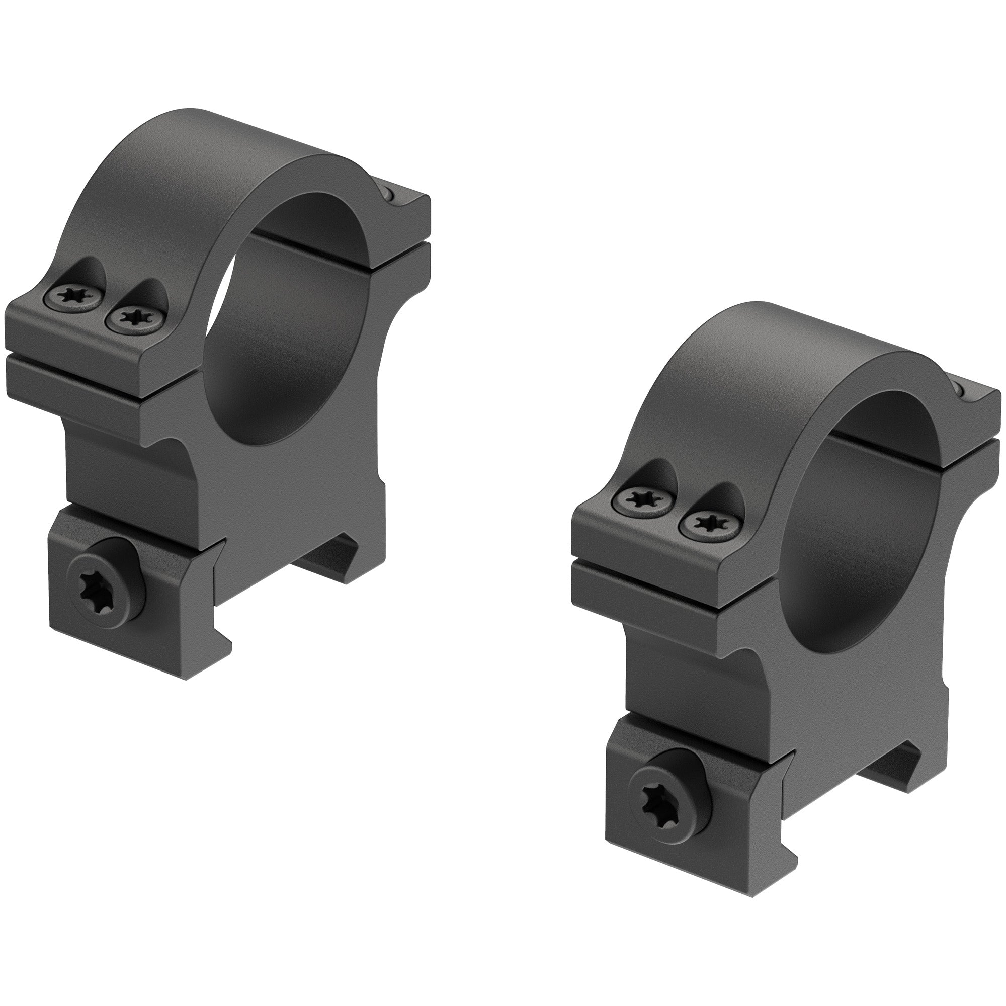 Leupold Open Range Series 1 High Matte Aluminum Scope Rings - Black
