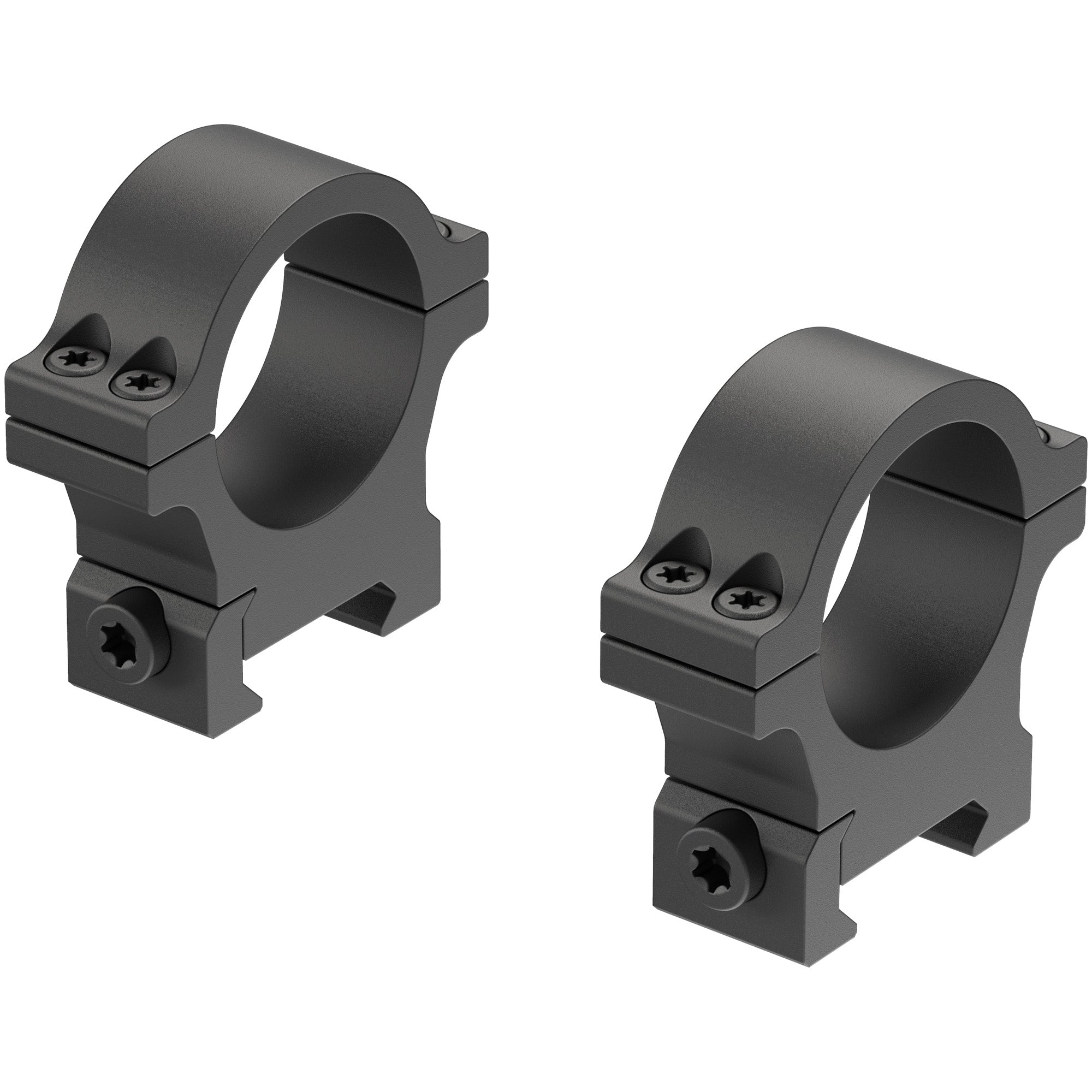 Leupold Open Range 30mm Medium Cross-Slot Scope Rings, Black