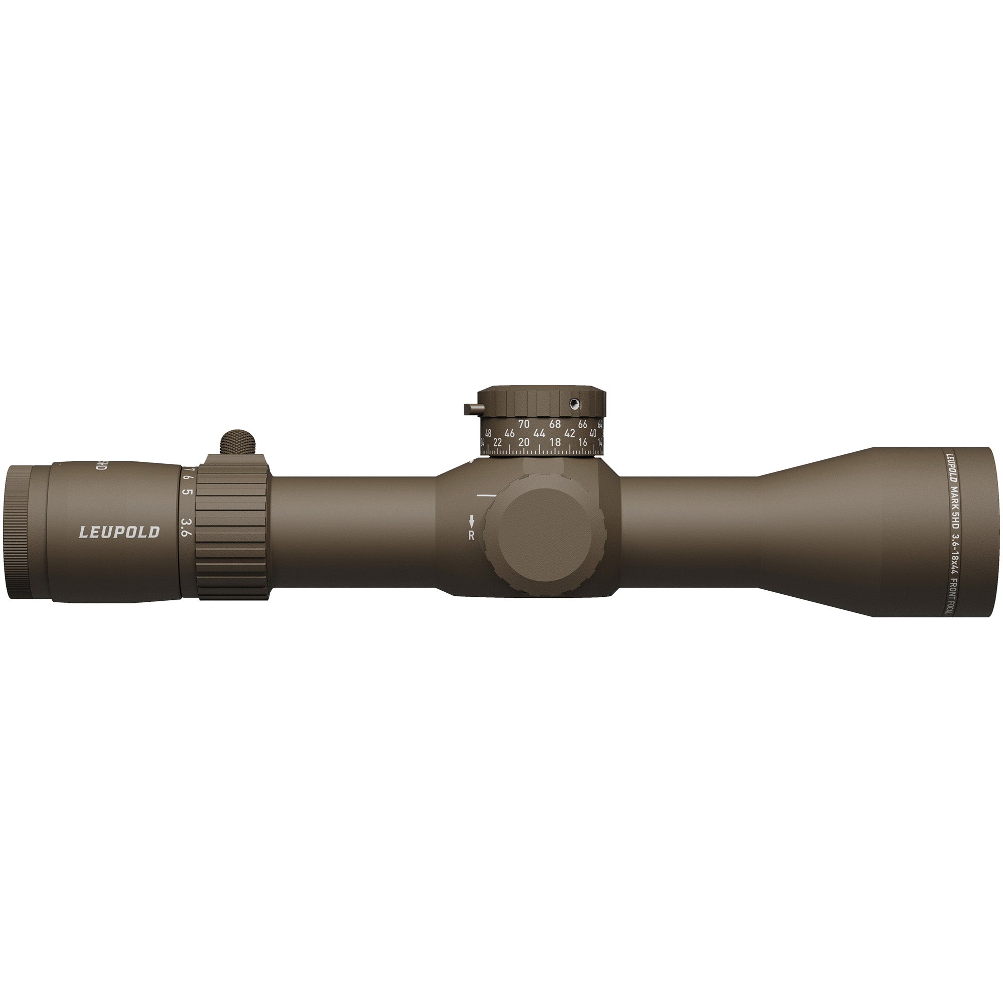 Leupold Mark 5HD 3.6-18x44 Rifle Scope with PR1-MOA Reticle in Dark Earth