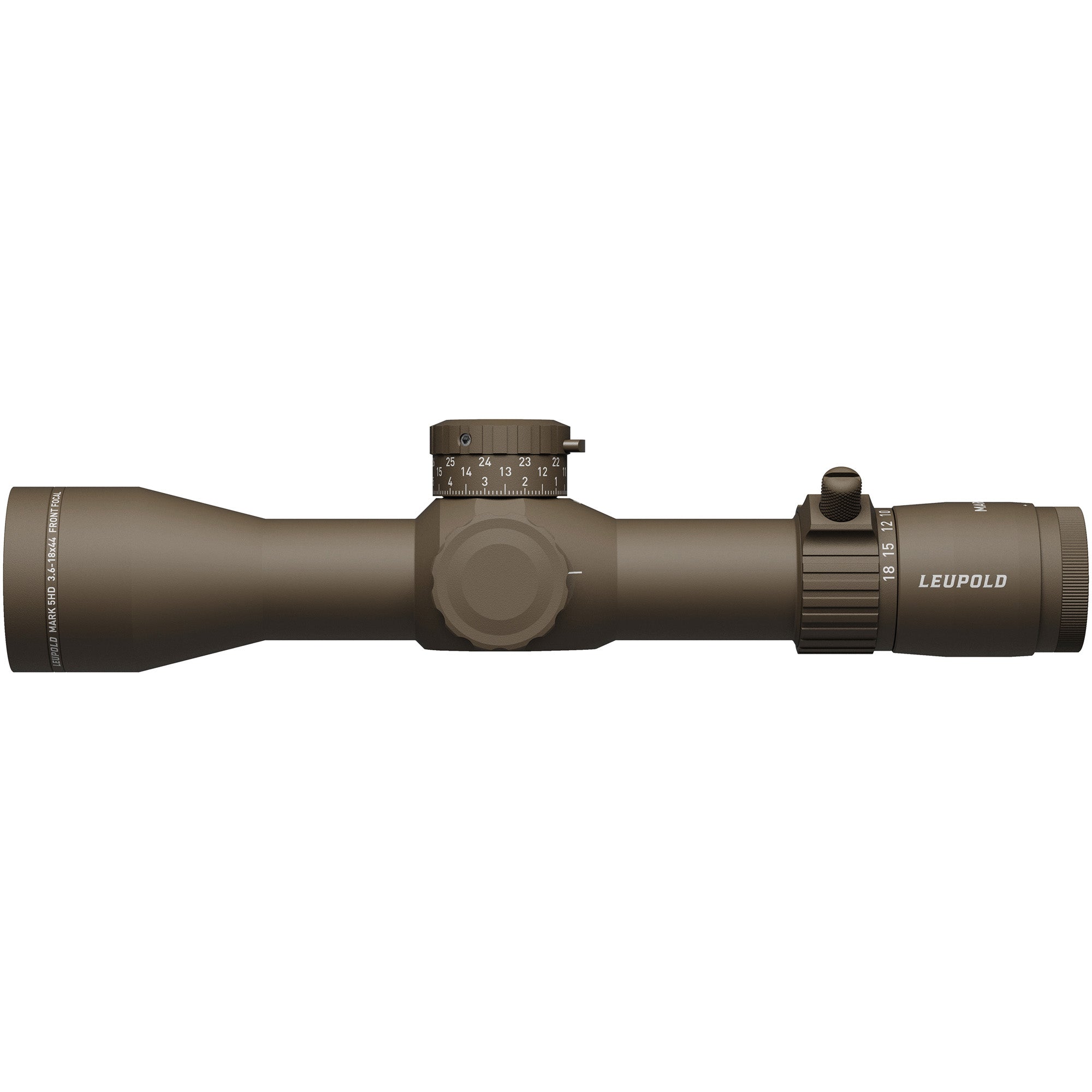 Leupold Mark 5HD 3.6-18x44 Rifle Scope with PR2-MIL Reticle in Dark Earth
