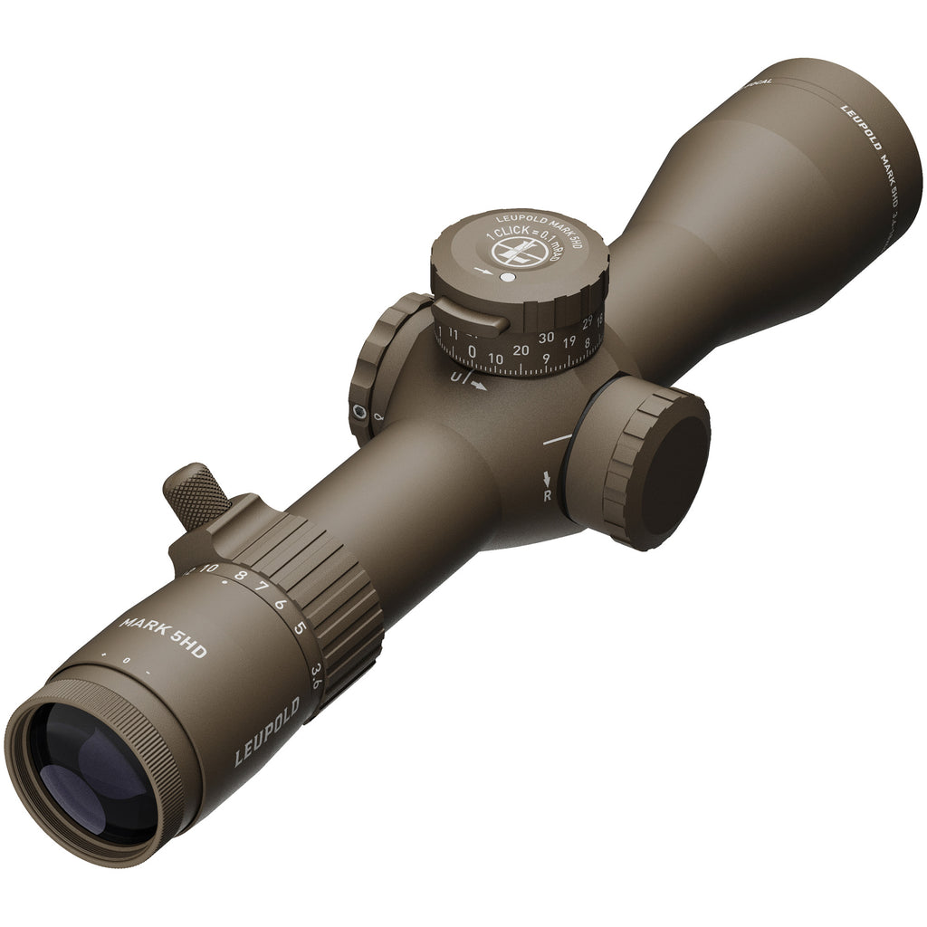 Leupold Mark 5HD 3.6-18x44 Rifle Scope with PR2-MIL Reticle in Dark Earth