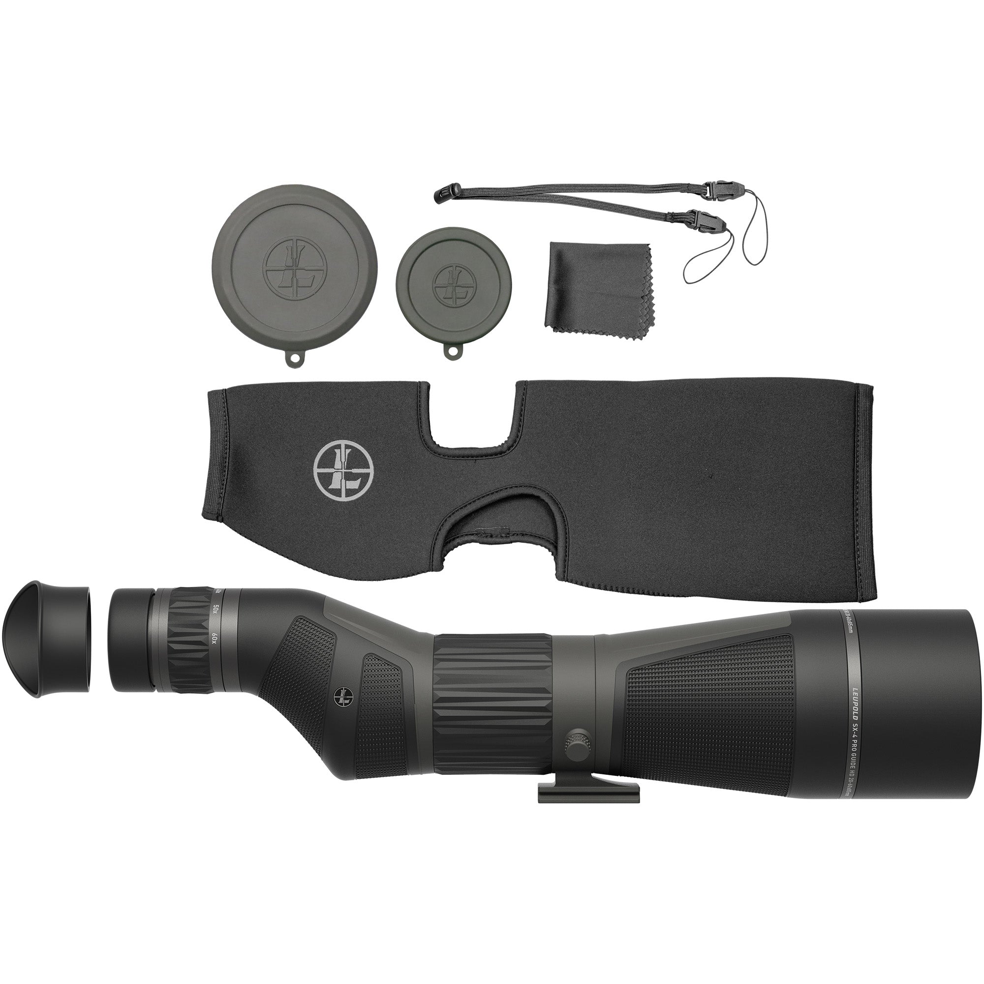 Leupold SX-4 ProGuide HD Spotting Scope with 85mm Objective and 20-60X Power