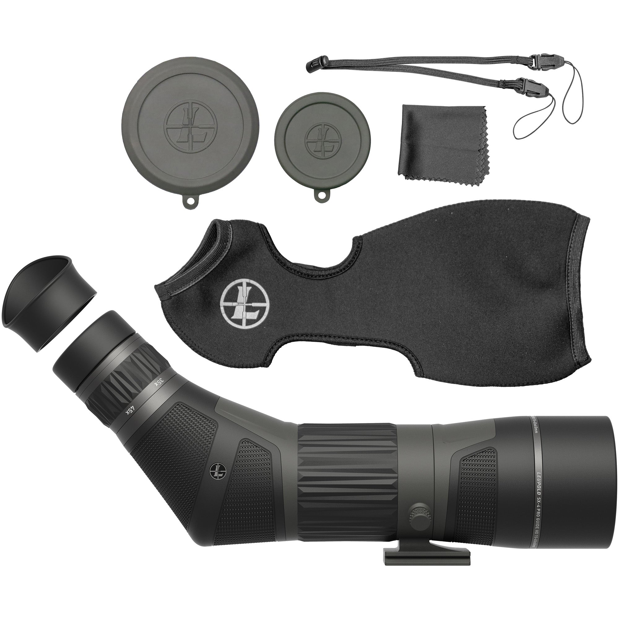 Leupold SX-4 ProGuide HD Spotting Scope with 65mm Objective and 15-45X Power