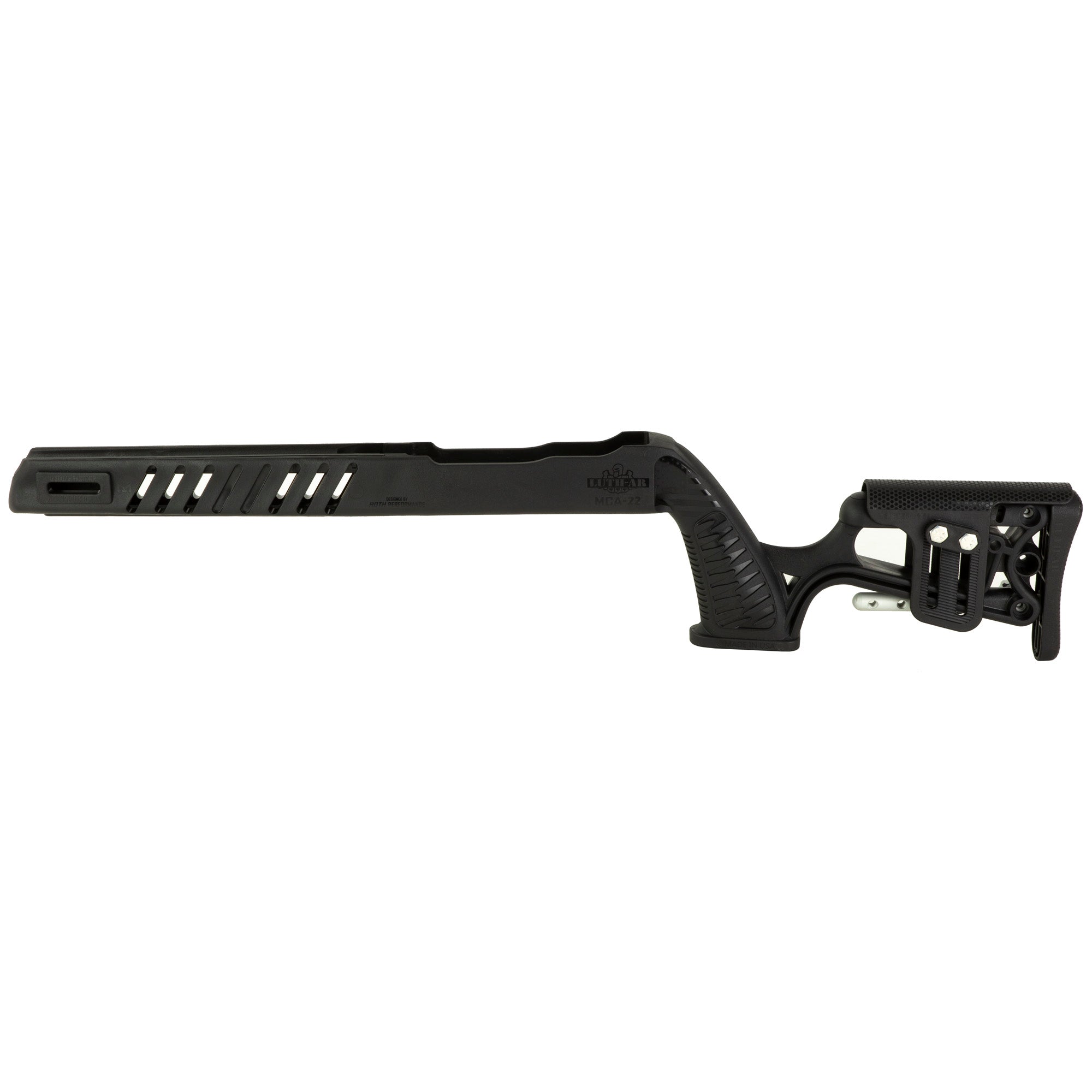 Luth-AR MCA-22 Rifle Length Chassis for Ruger 10/22 - Black