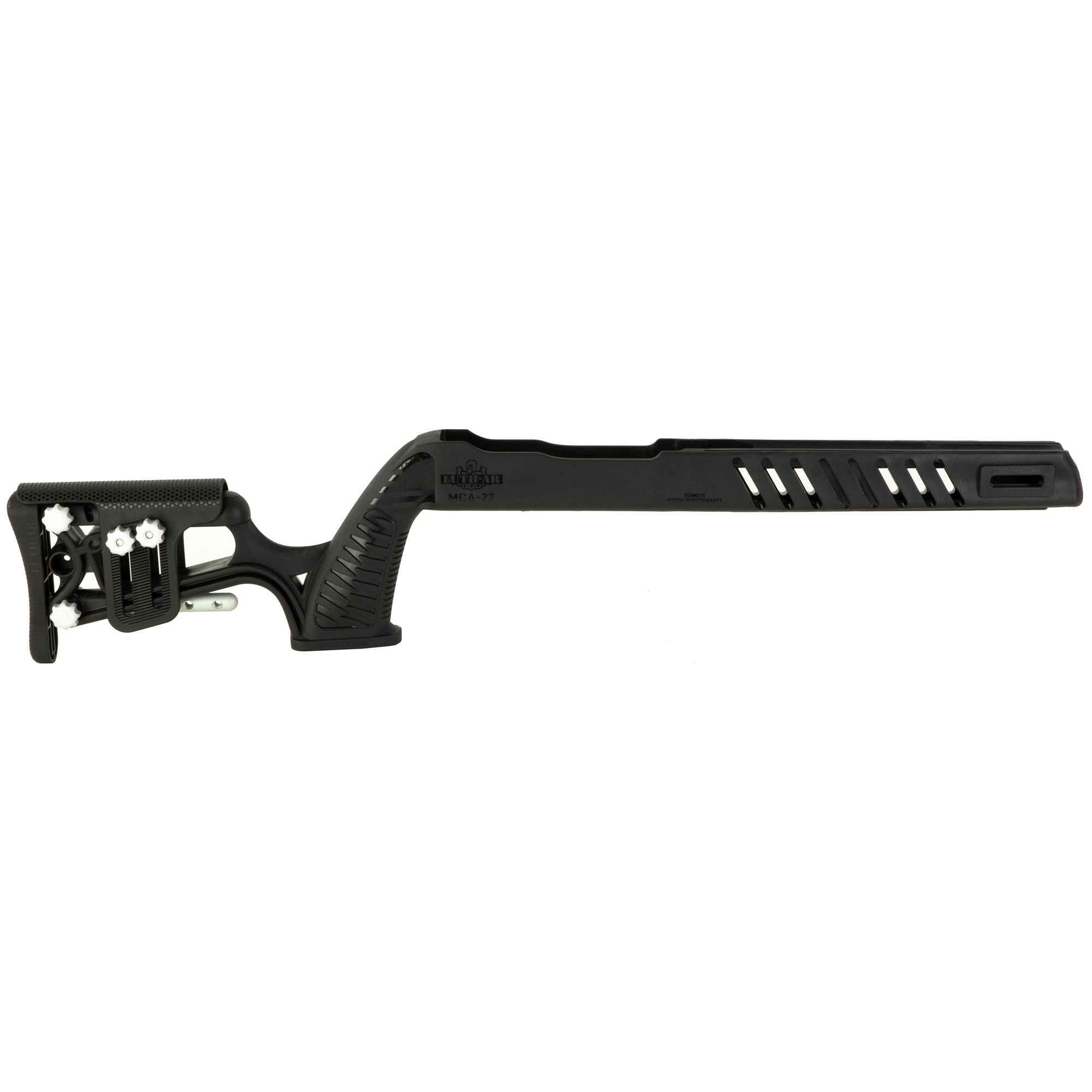Luth-AR MCA-22 Rifle Length Chassis for Ruger 10/22 - Black