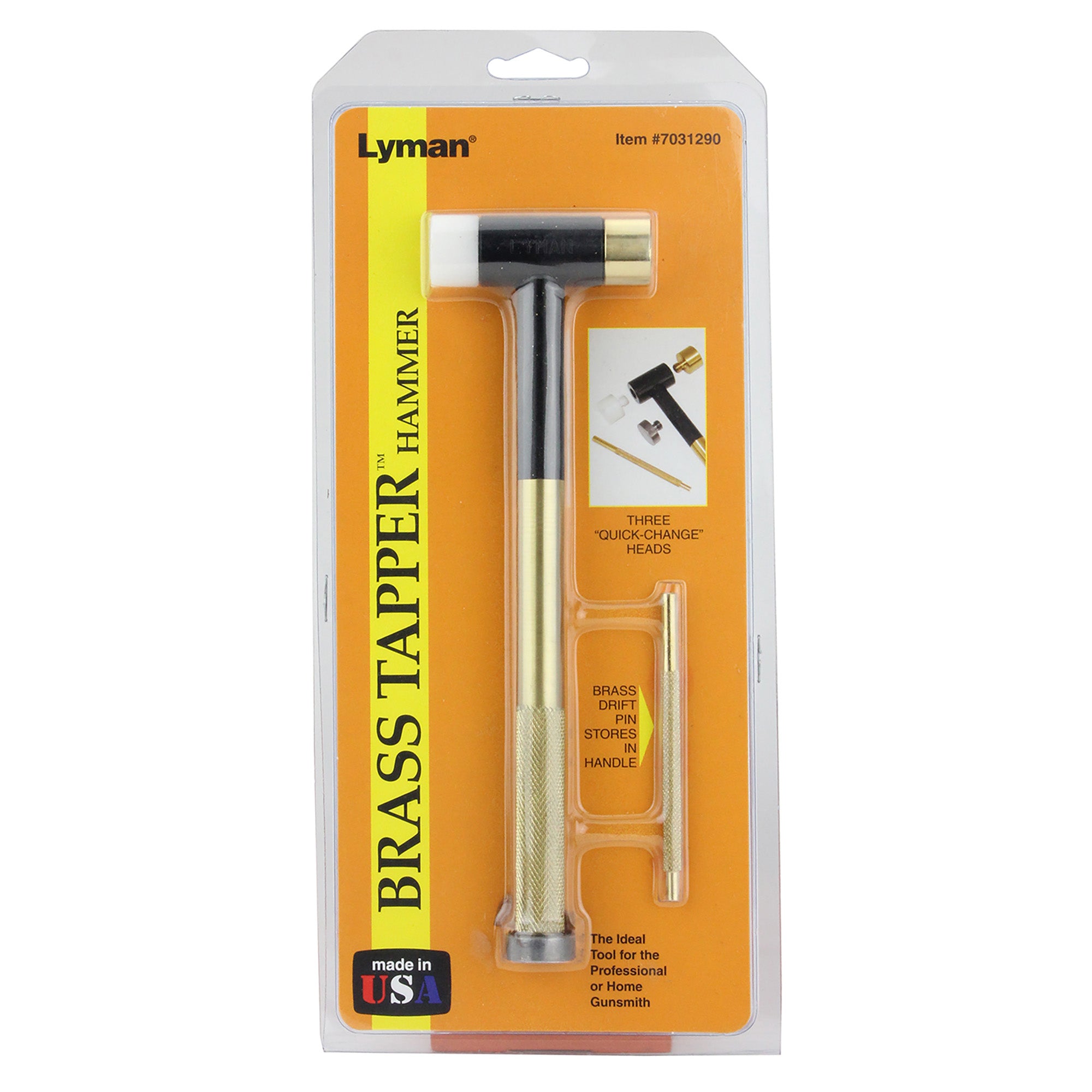 Lyman Products Brass Tapper Hammer with Interchangeable Heads - Model 7031290